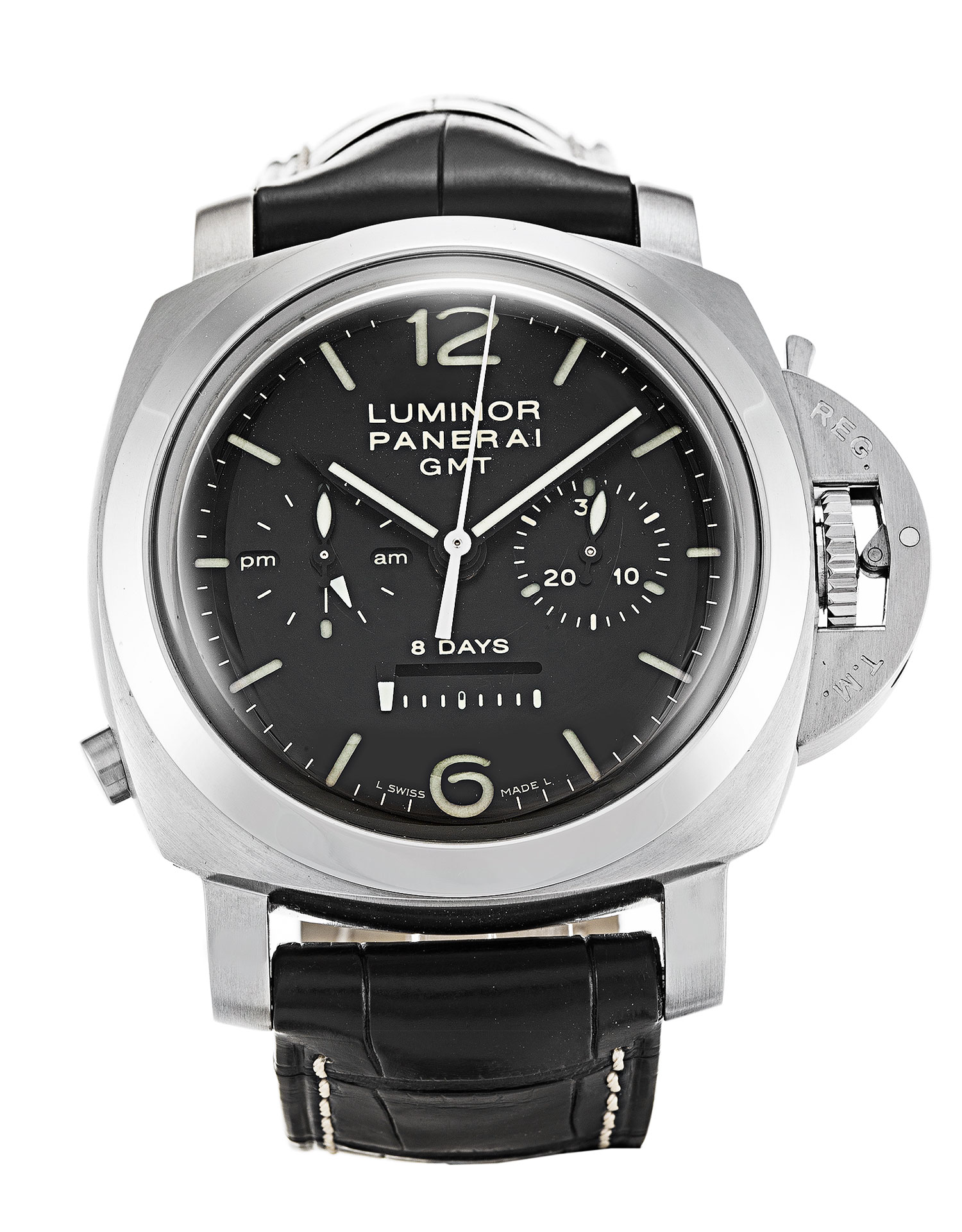 Panerai Luminor 1950 PAM00275 Automatic Mens Watch, Steel Case, Black Baton Dial, Replica Watch