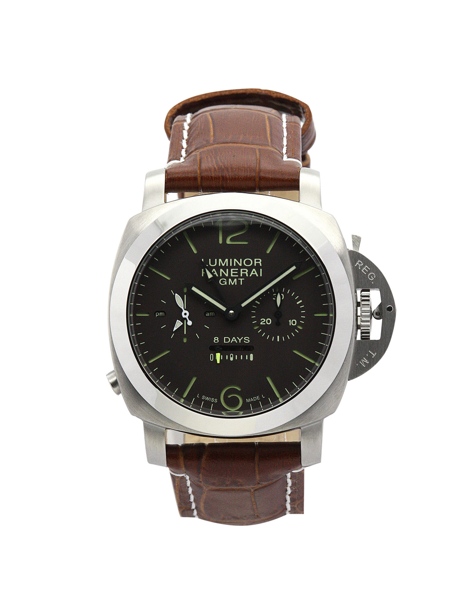 Panerai Luminor 1950 PAM00311 Replica Watch, Manual Movement, 44MM Titanium Case, Brown Baton Dial