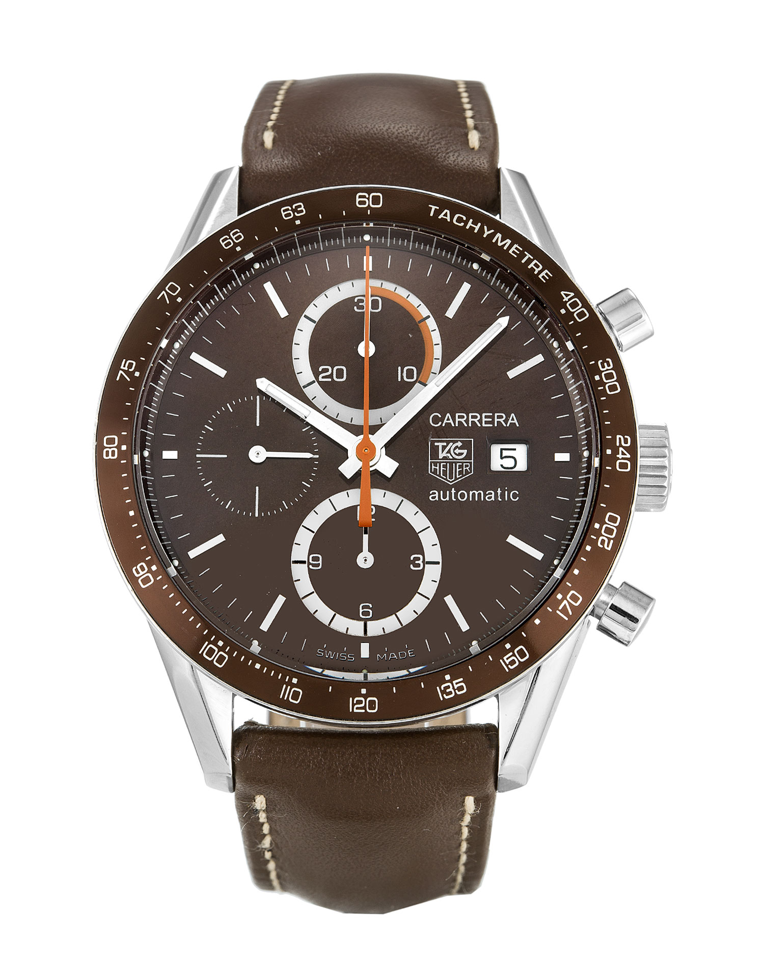 Tag Heuer Carrera CV2013.FC6234 - Automatic Replica Watch - Mens Quartz - 41 MM Steel Case - Brown