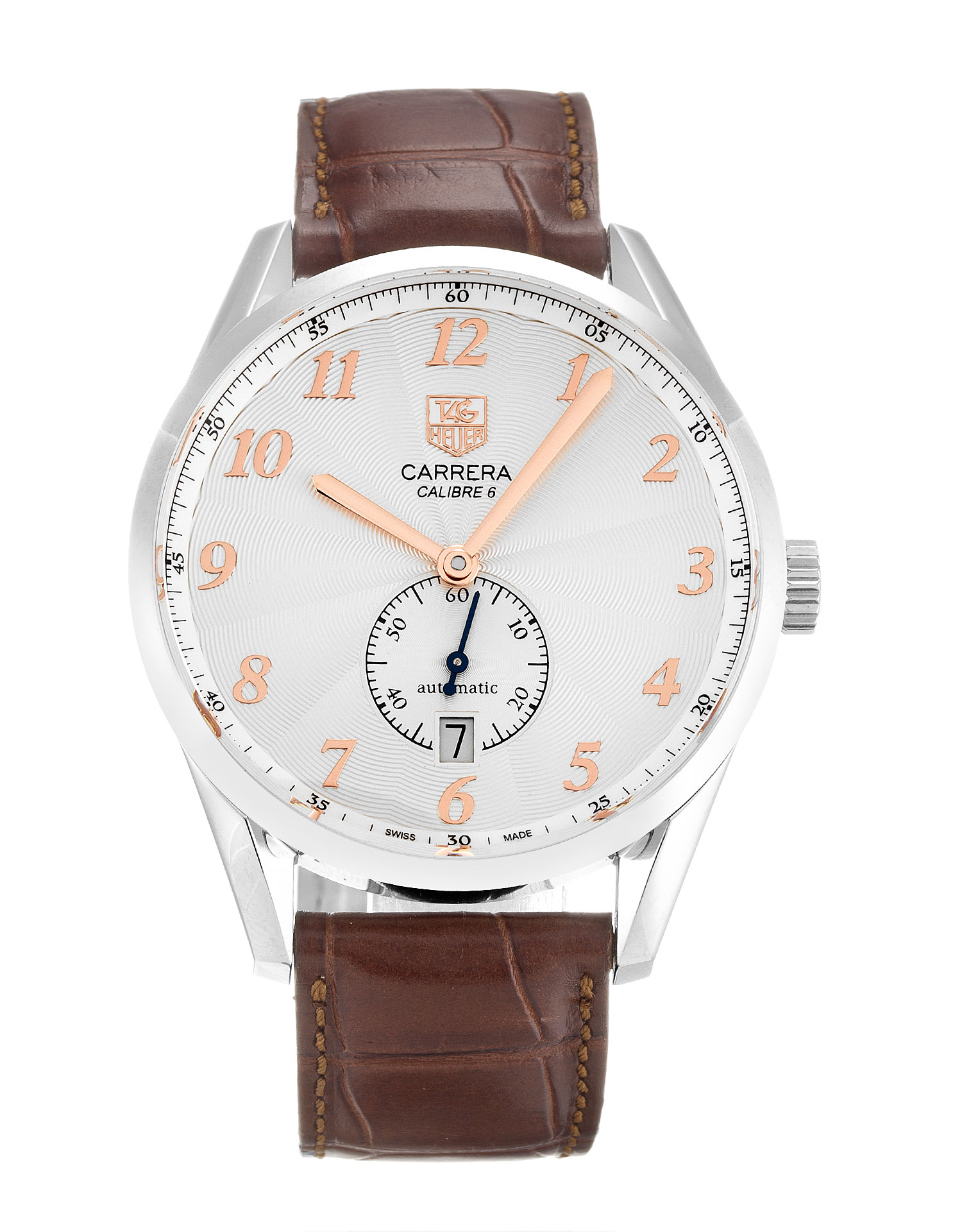 - TAG HEUER Carrera WAS2112.FC6181 - Automatic - Mens - 38MM Steel Case - Silver Arabic Dial