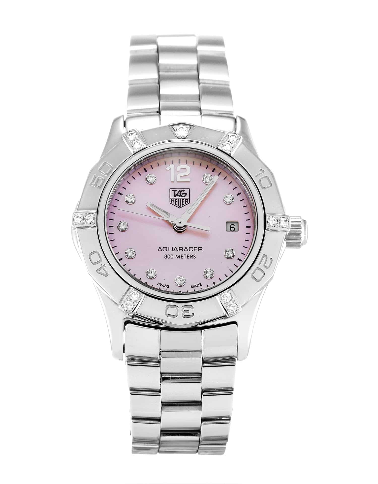 Tag Heuer Aquaracer WAF141H.BA0824 Replica Watch, Ladies, Quartz, 27mm Steel Case, Mother of Pearl