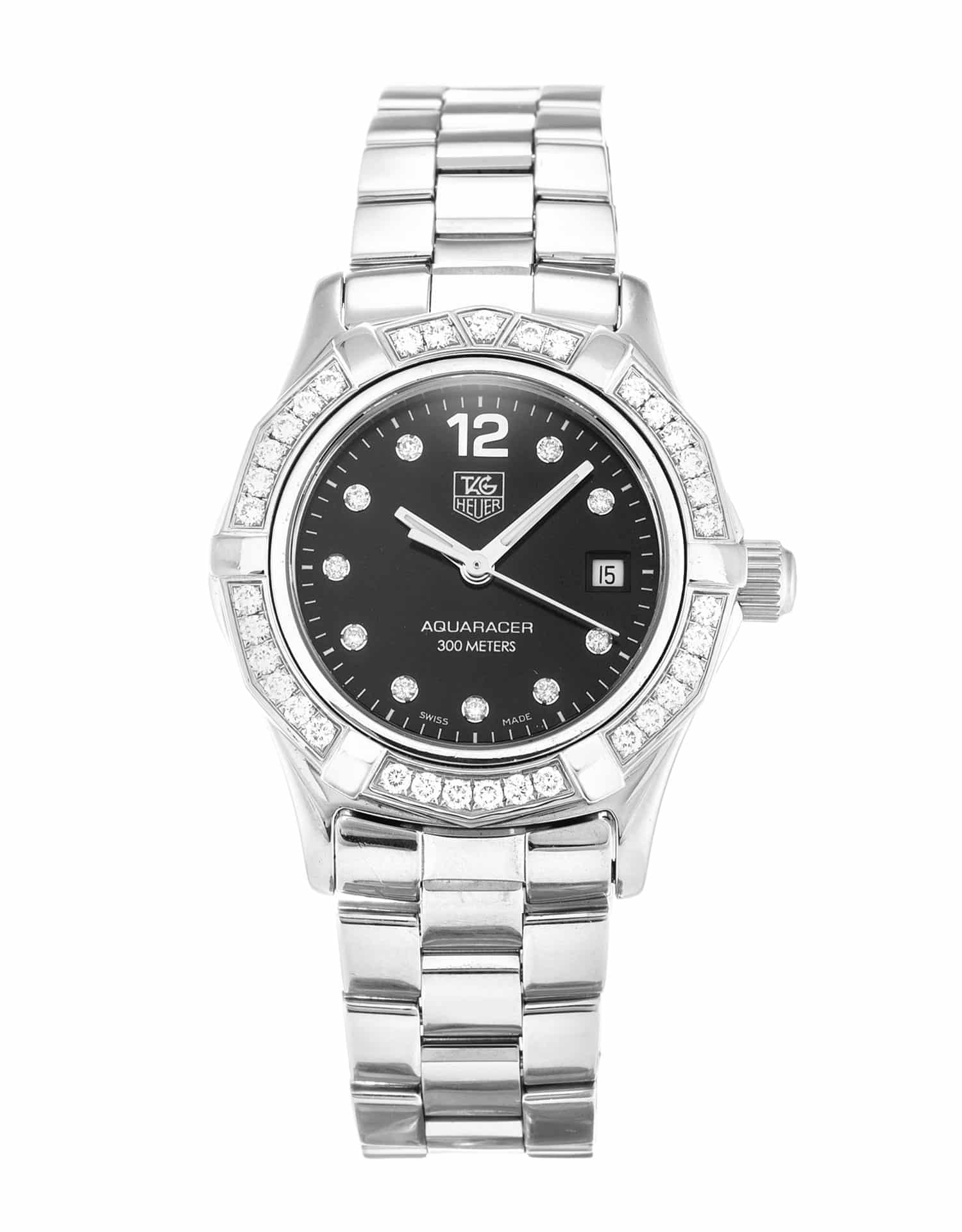 Tag Heuer Aquaracer WAF141D.BA0813 Replica Watch, Ladies, Quartz, 27mm Steel Set with Diamonds