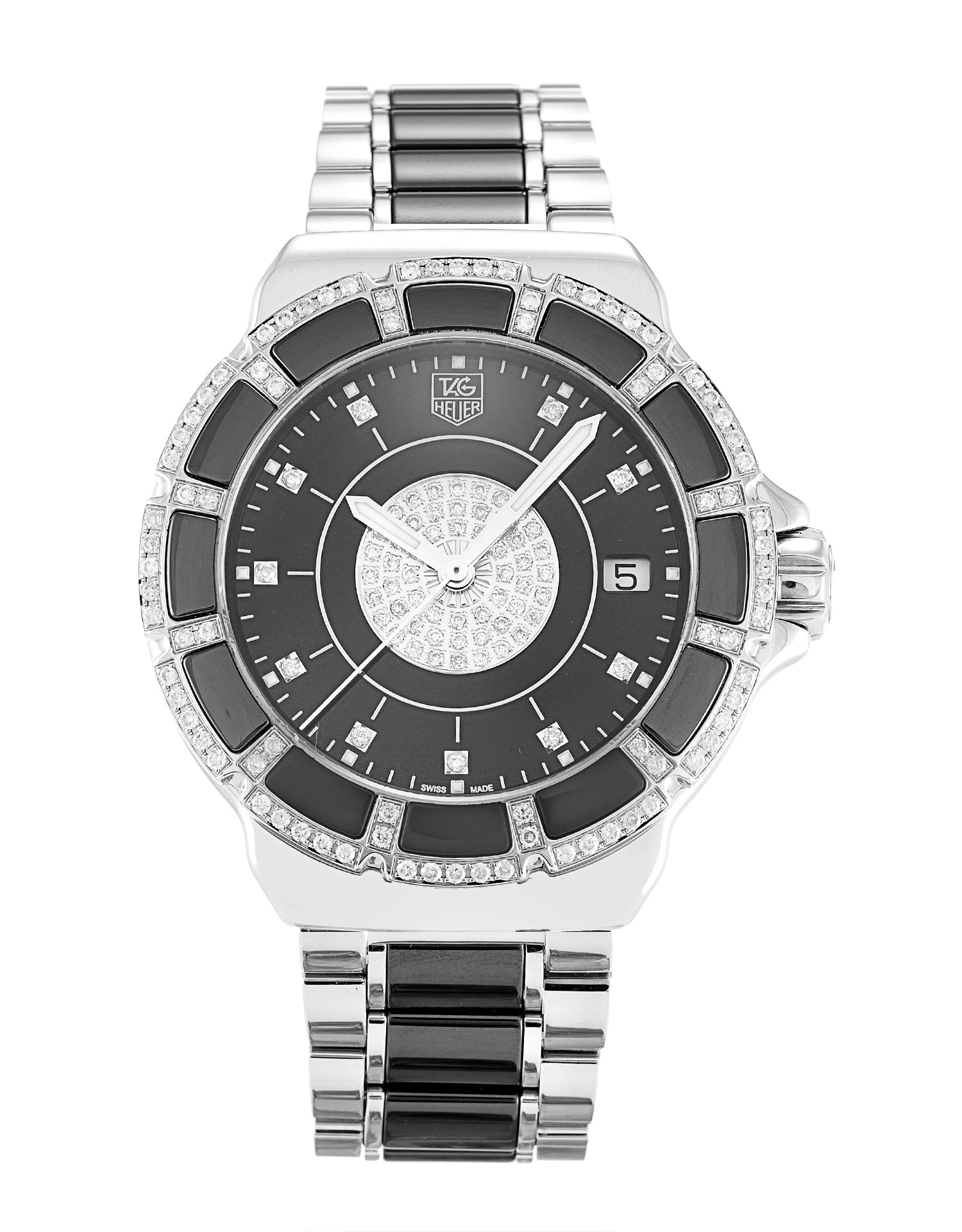 Tag Heuer Formula 1 Replica Watch, WAH1219.BA0859, Quartz, 36 MM, Ceramic & Steel Case, Diamond Dial