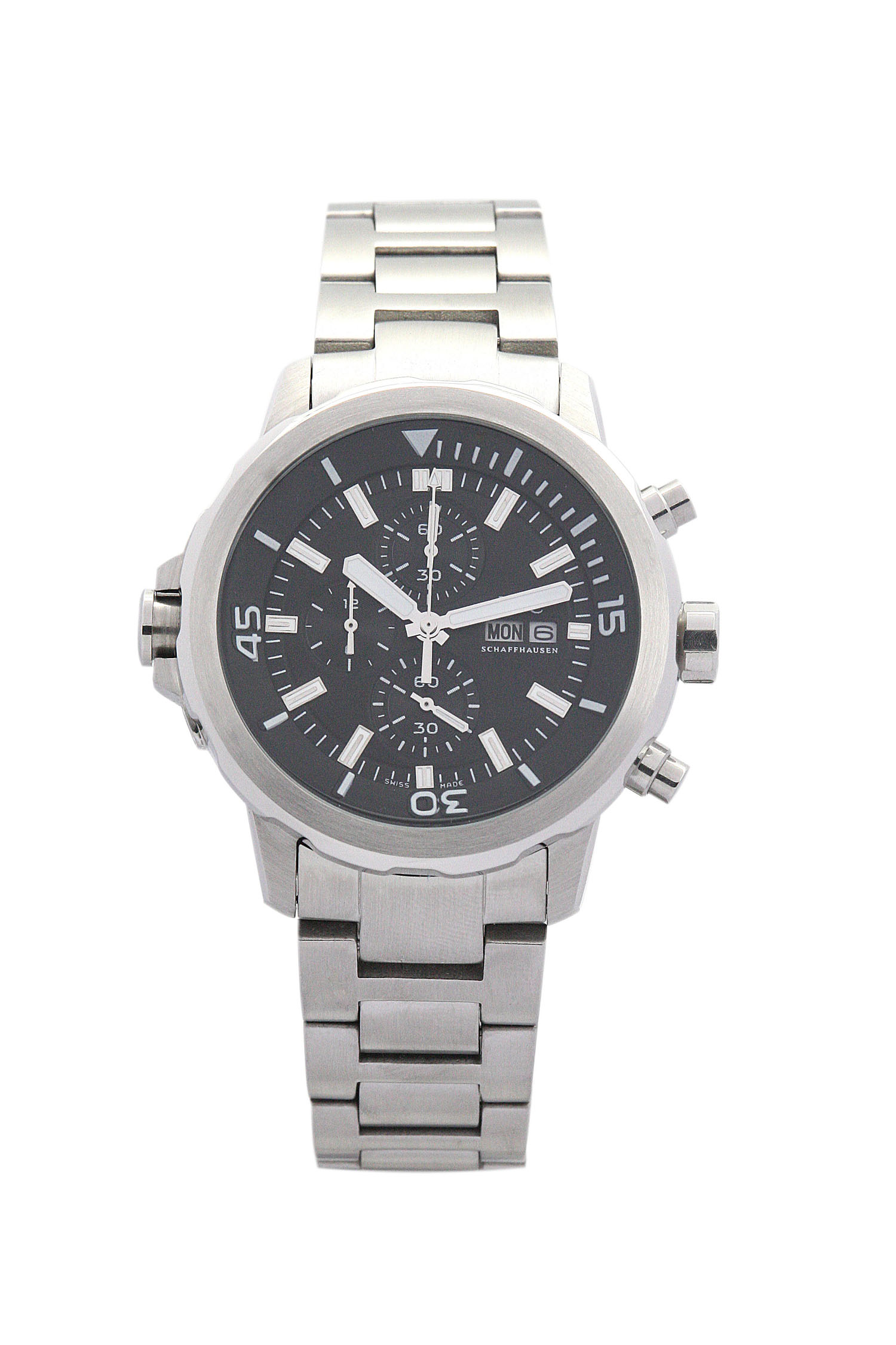 IWC Aquatimer IW376801 Replica Watch, Mens Quartzv, 46mm Steel Case, Black Dial, Water Resistant