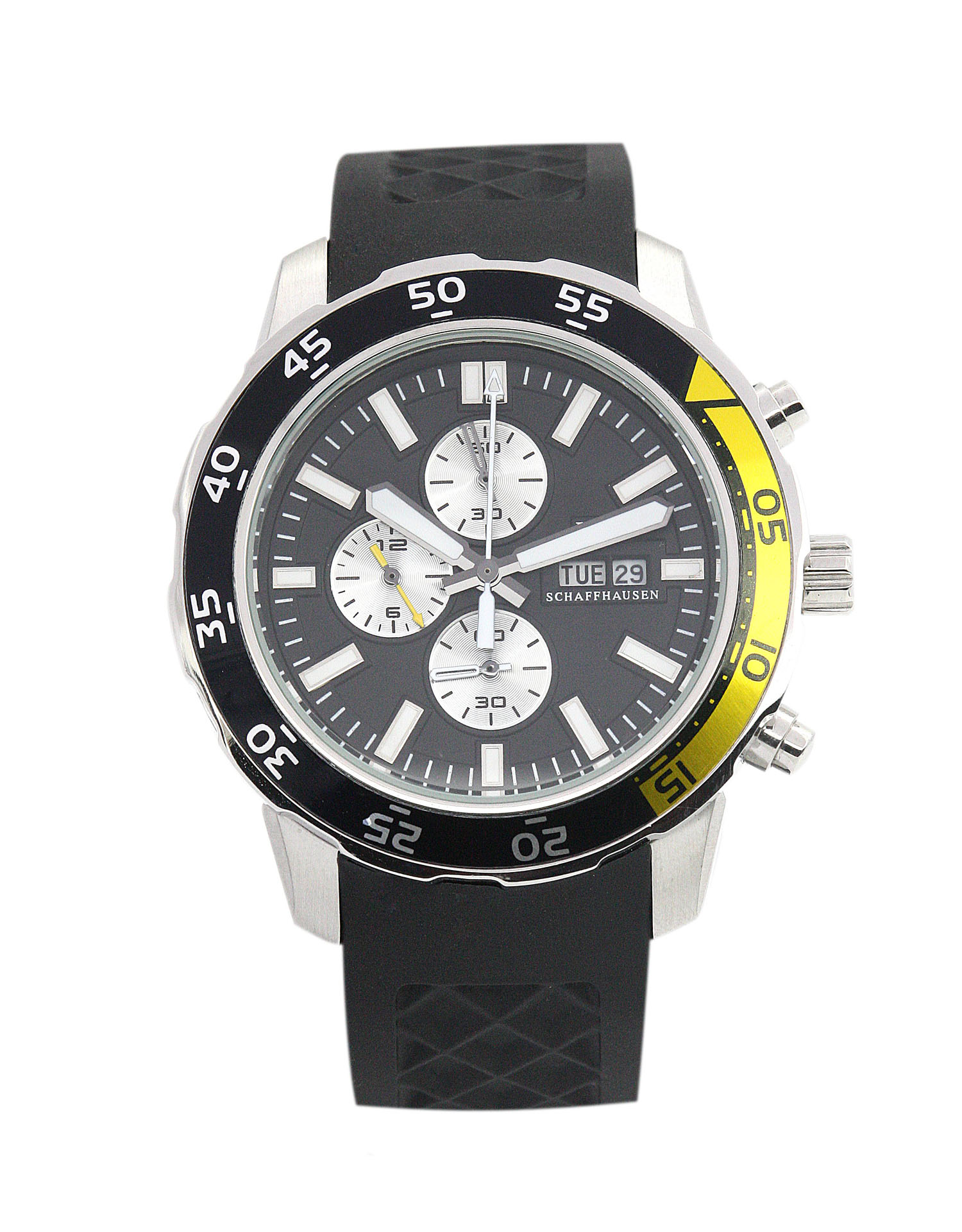 IWC Aquatimer IW376702 Replica Watch, Mens, Quartz Movement, 44MM Steel Case, Rubber Band, Black