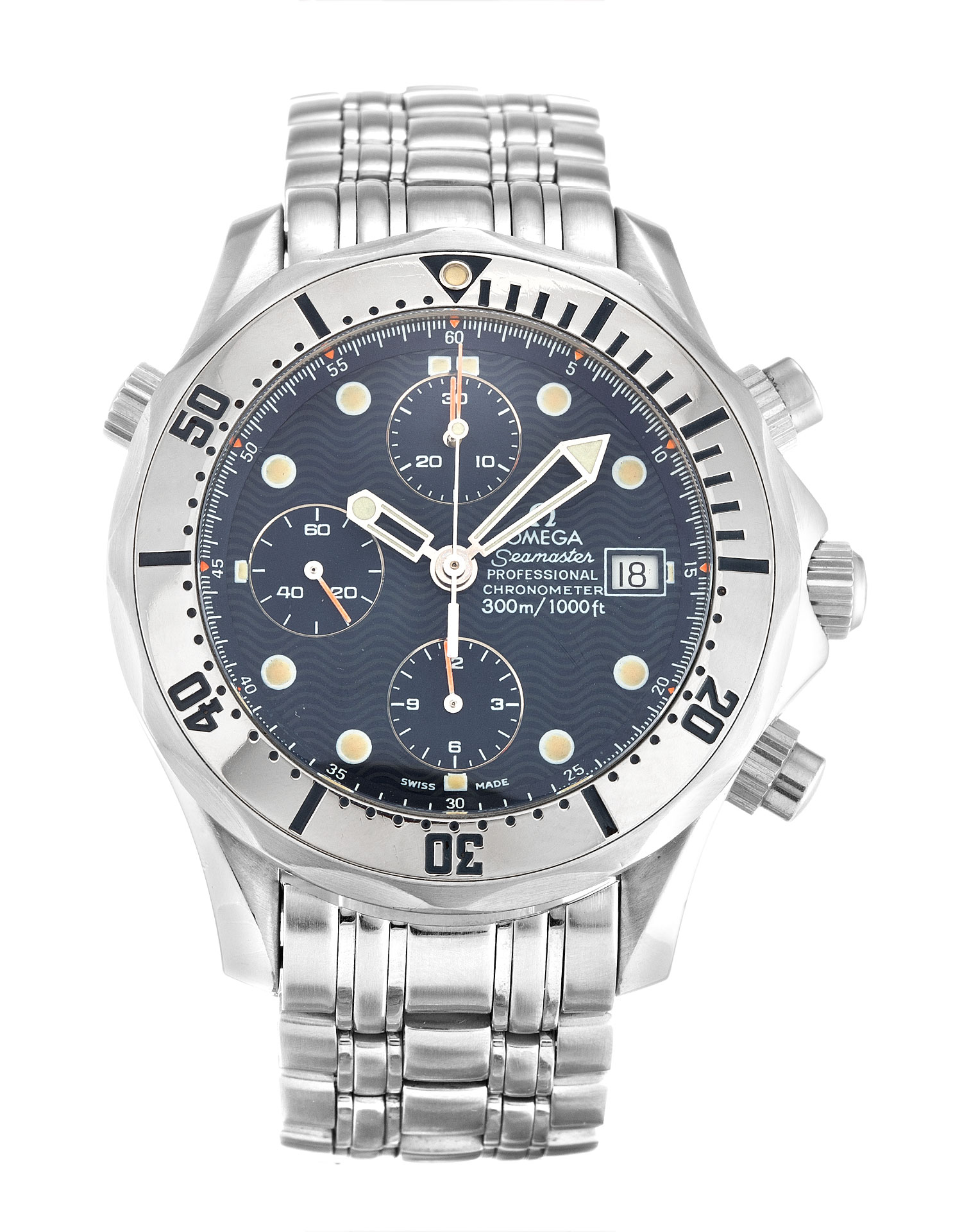 Omega Seamaster Chrono Diver 2598.80.00 - Automatic - Blue Dial - Mens Watch - Replica Watch