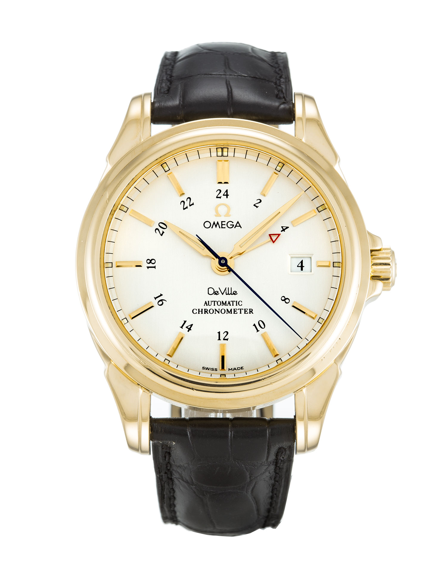 Omega De Ville Co-Axial 4633.30.31 Automatic Silver Baton Dial Mens Watch Replica