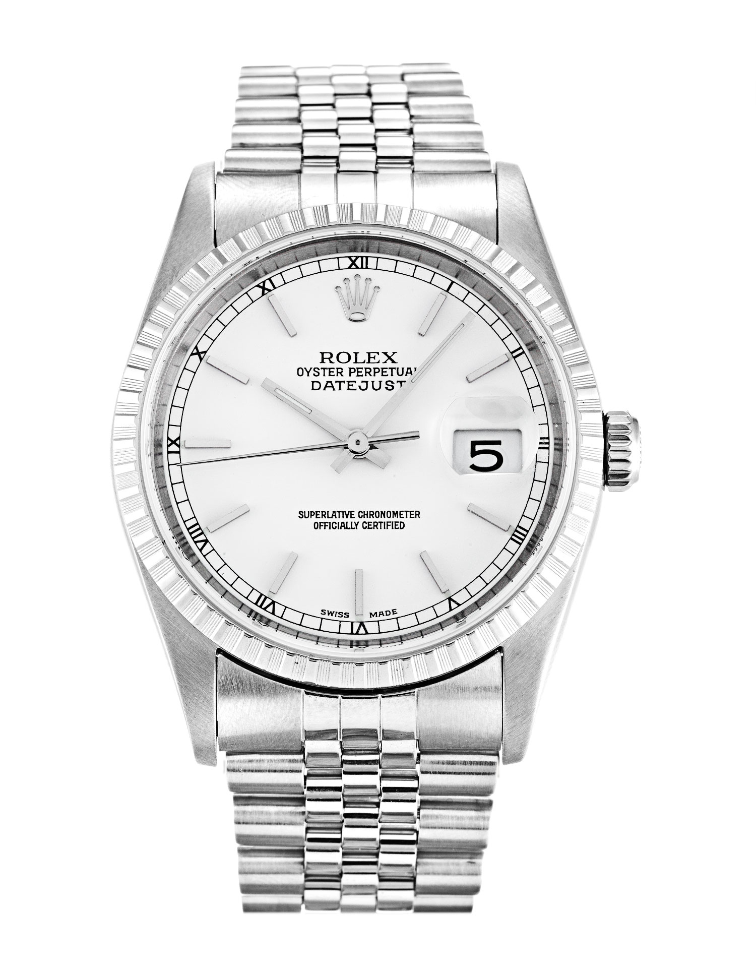 Rolex Datejust 16220 | Automatic | Steel Case | Baton Dial | Unisex Replica Watch