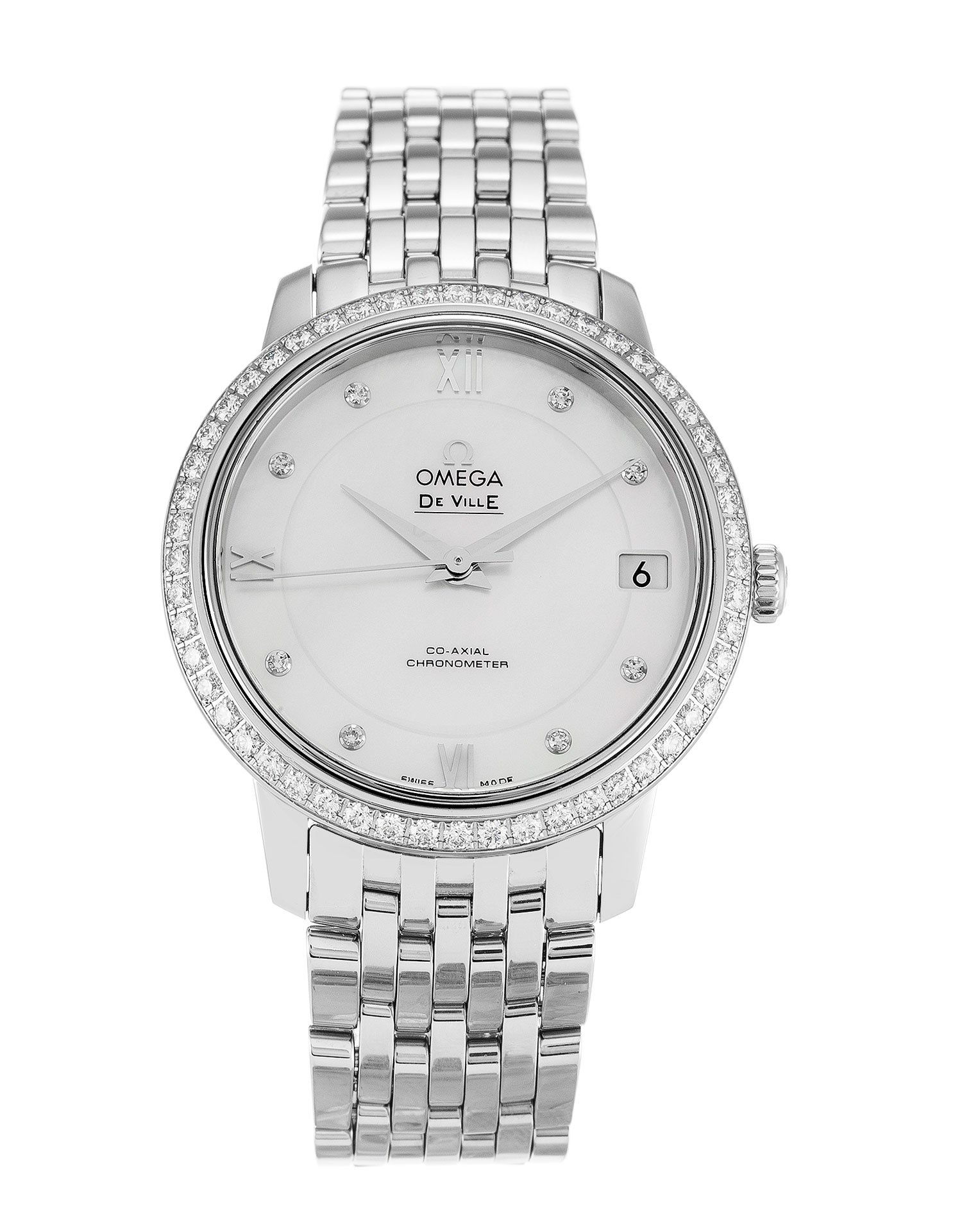 Omega De Ville Prestige Replica Watch 424.15.33.20.55.001 Auto Movement, 32mm Steel Case, Mother of