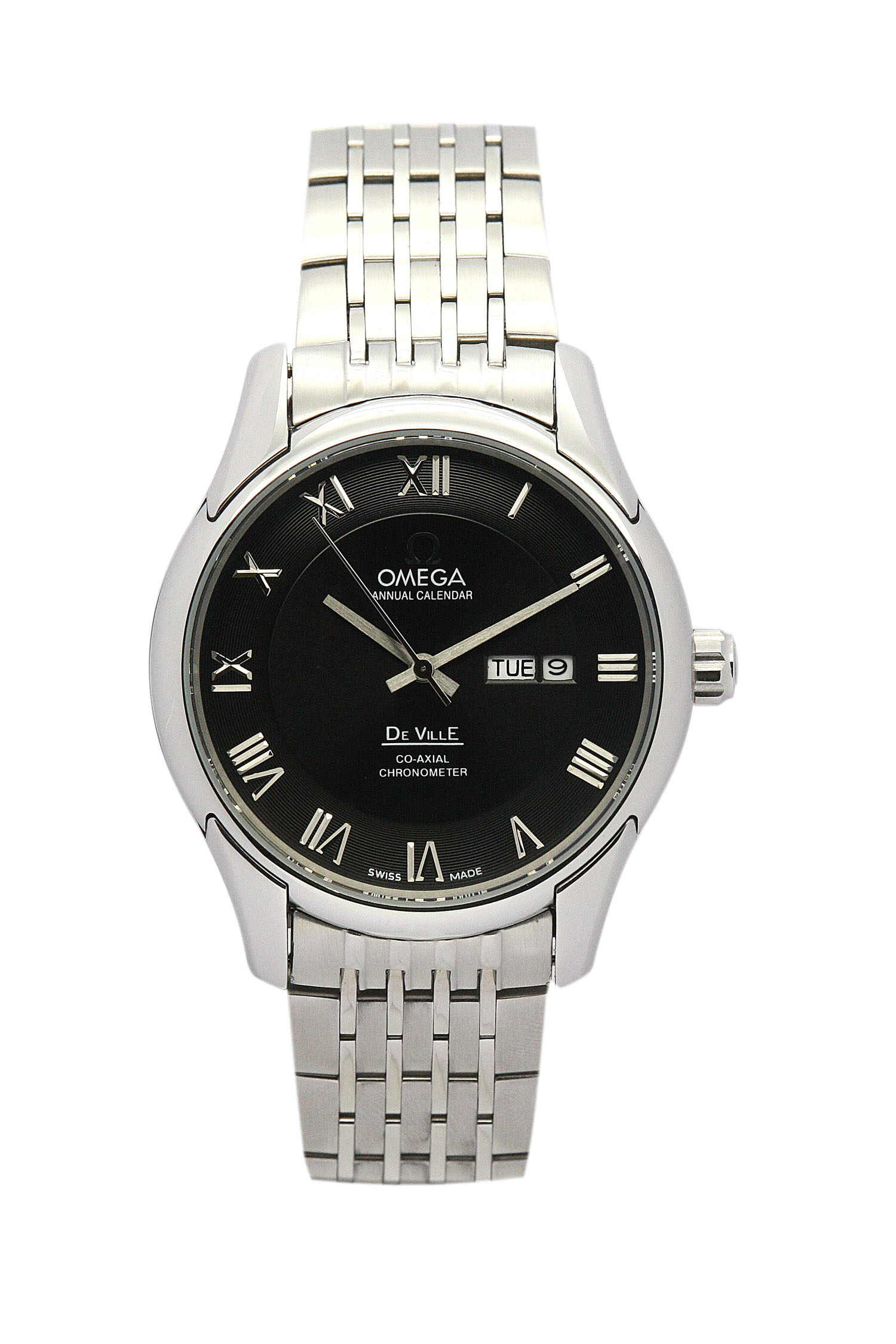 Omega De Ville Hour Vision 431.33.41.21.01.001 Automatic Silver Dial Steel Case, Mens Water