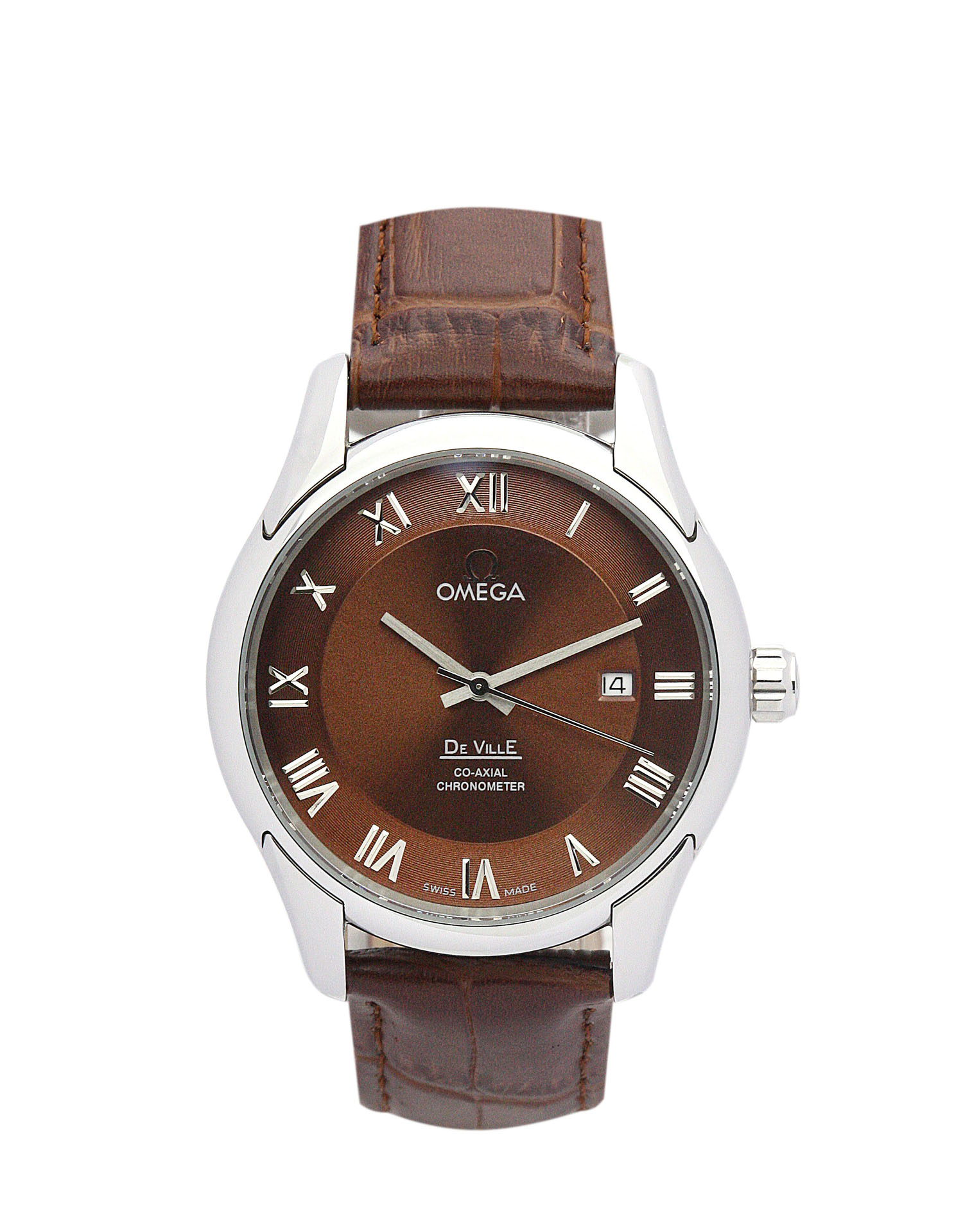 -OMEGA-DE-VILLE-HOUR-VISION-41MM-STEEL-BROWN-BATON-REPLICA-WATCH