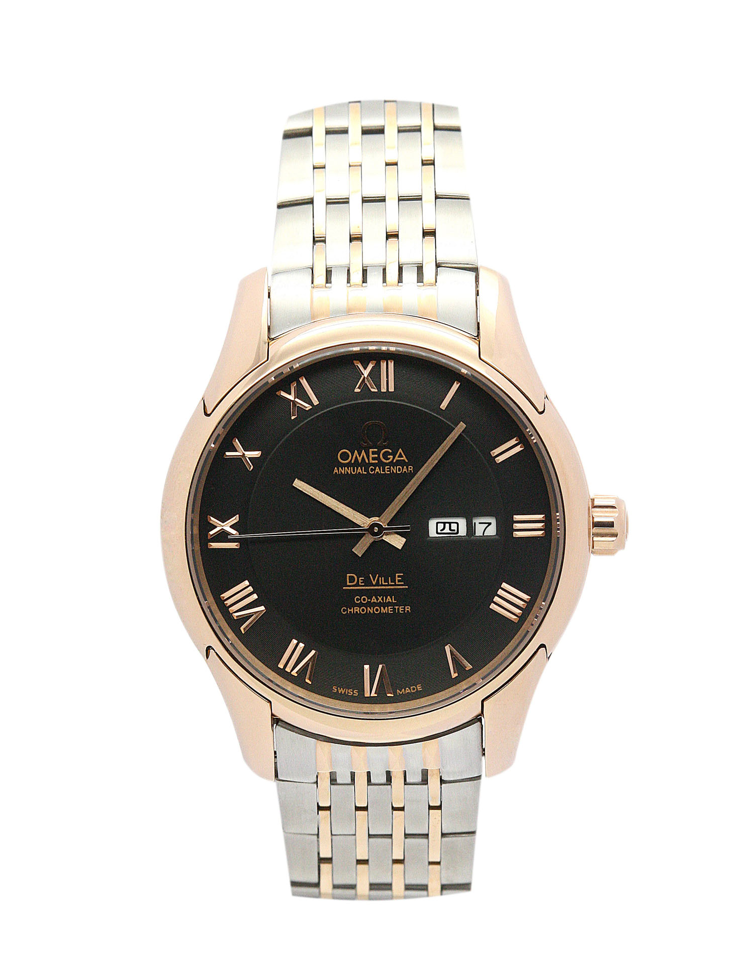 Omega De Ville Hour Vision 431.33.41.21.01.001 Automatic Black Dial Replica Watch