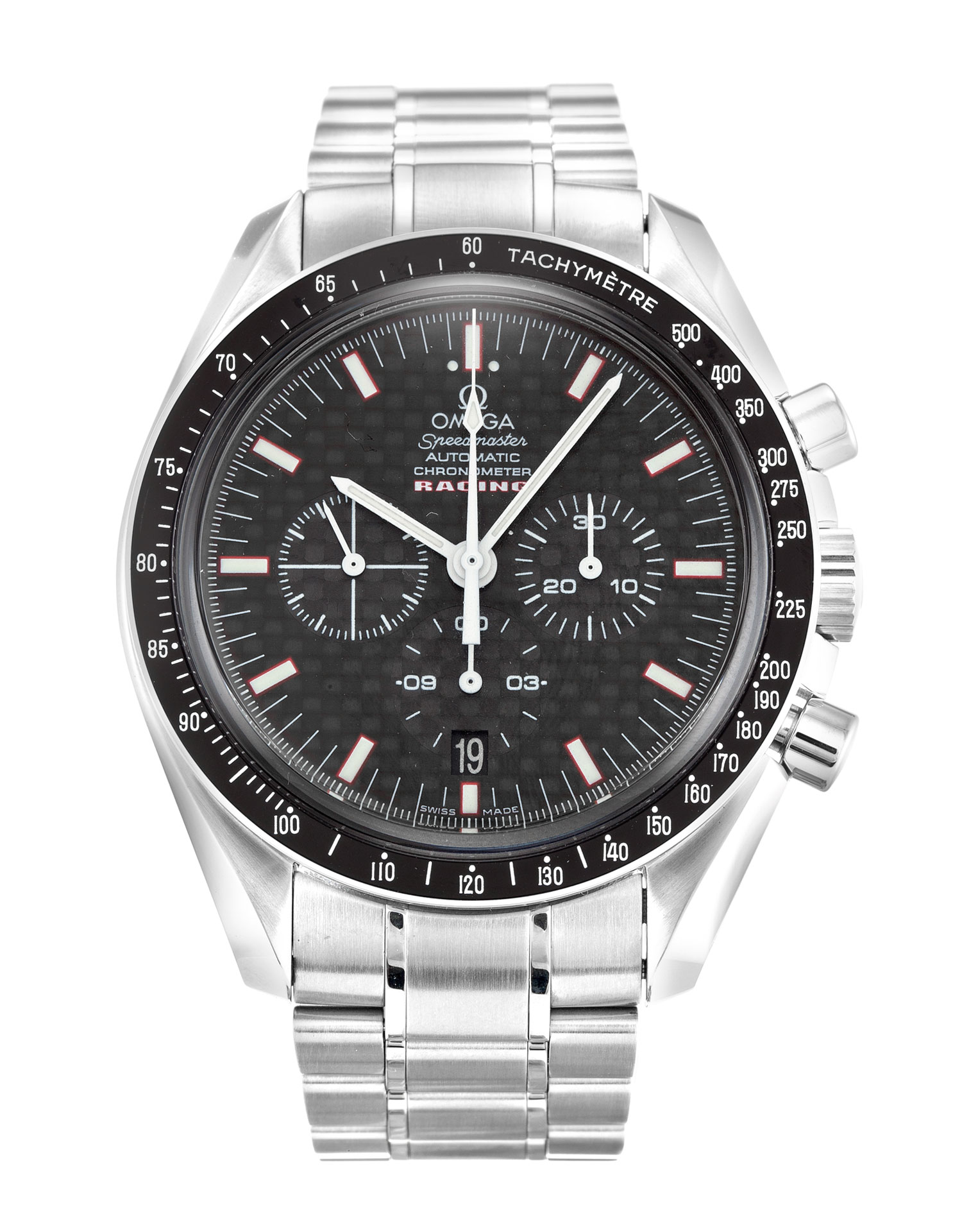 - Omega Speedmaster Racing 3552.59.00 - Quartz - Mens - 42MM Steel Case - Carbon Dial - Water
