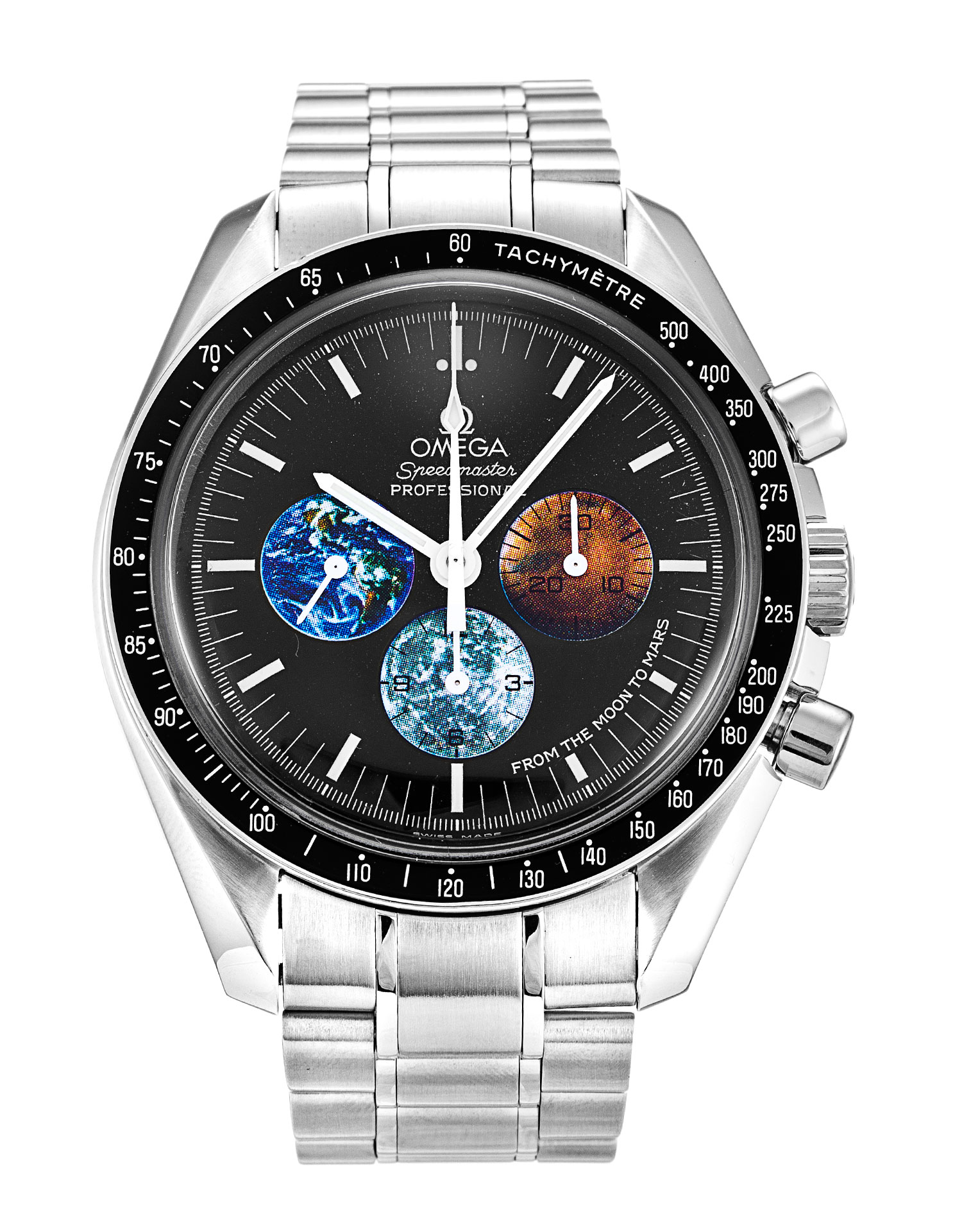 Omega Speedmaster Moonwatch 3577.50.00 Replica Watch, Quartz Movement, 42MM Steel Case, Black Baton