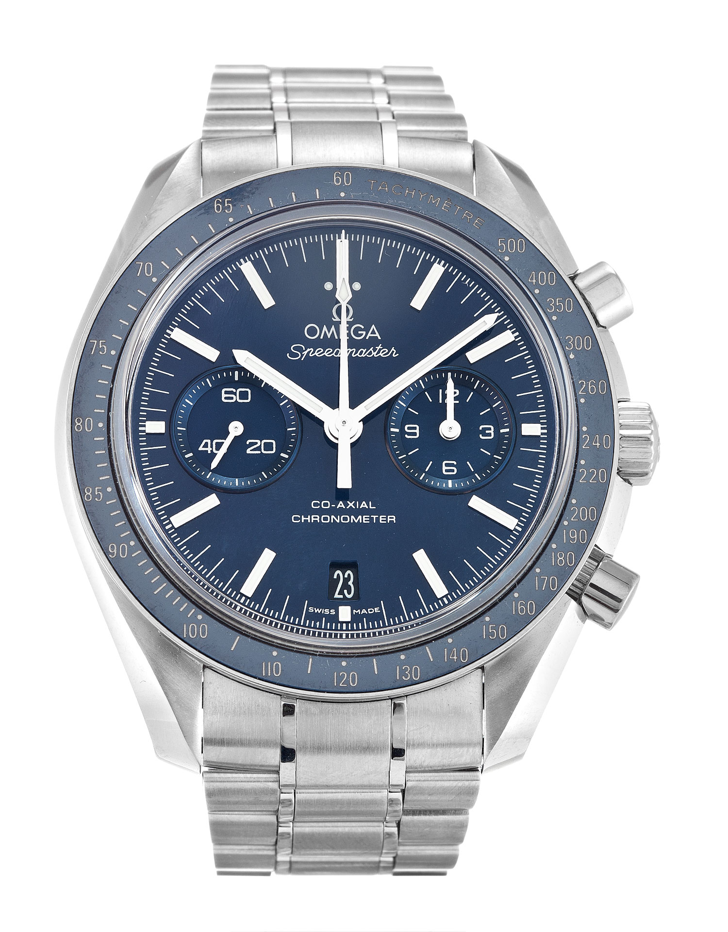 Omega Speedmaster Moonwatch 311.90.44.51.03.001 Automatic Mens Watch, 44mm Titanium Case Blue Baton