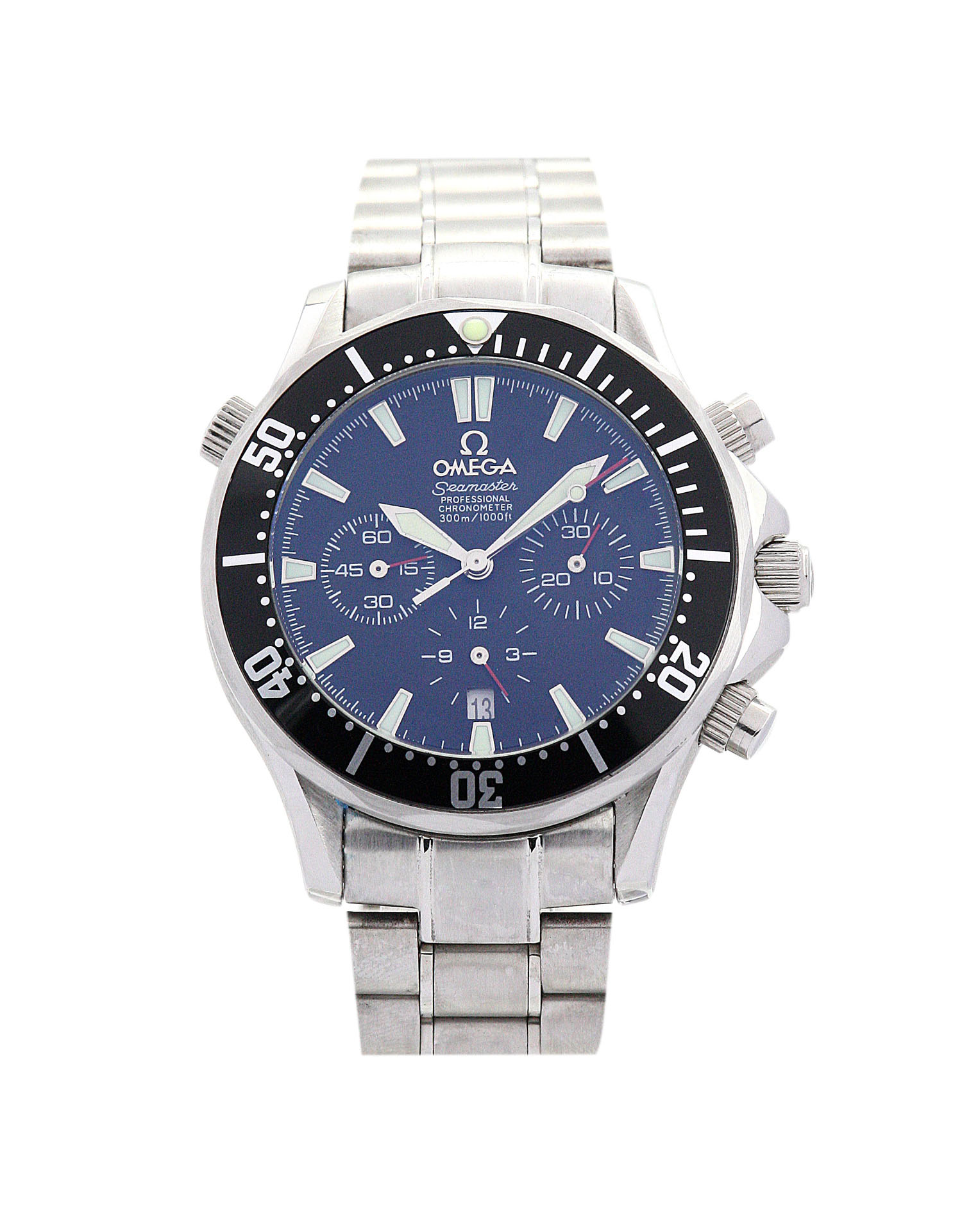 Omega Speedmaster Date Replica Watch 3811.80.03 Mens Quartz 38mm Black & Steel Baton Water