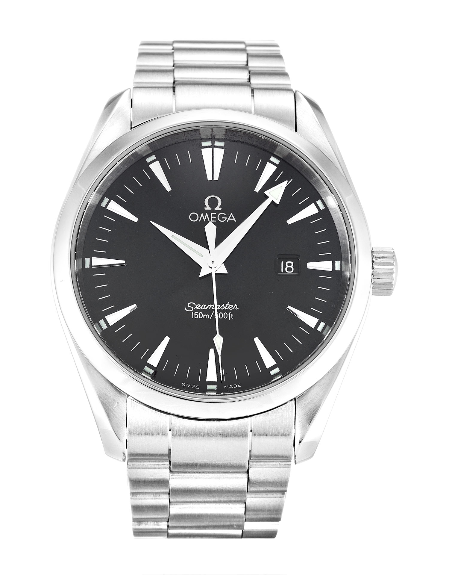 Omega Aqua Terra 150m Gents Quartz Watch 2517.50.00, Steel Case, Black Baton Dial