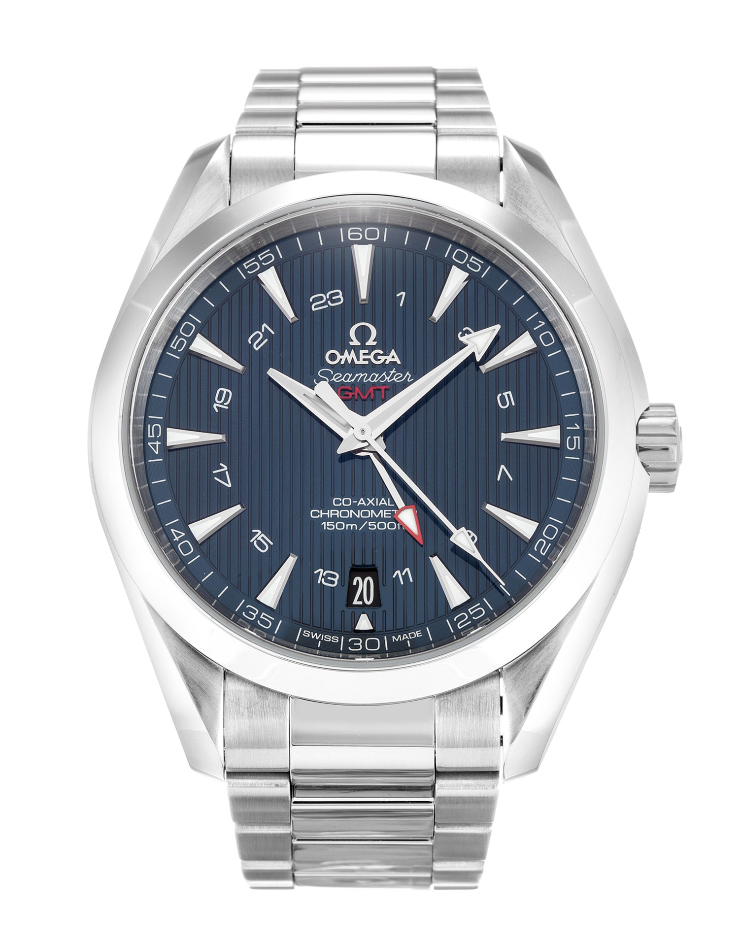 Omega Aqua Terra 150m Gents Watch 231.10.43.22.03.001 Automatic Movement Steel Case Blue Baton Dial