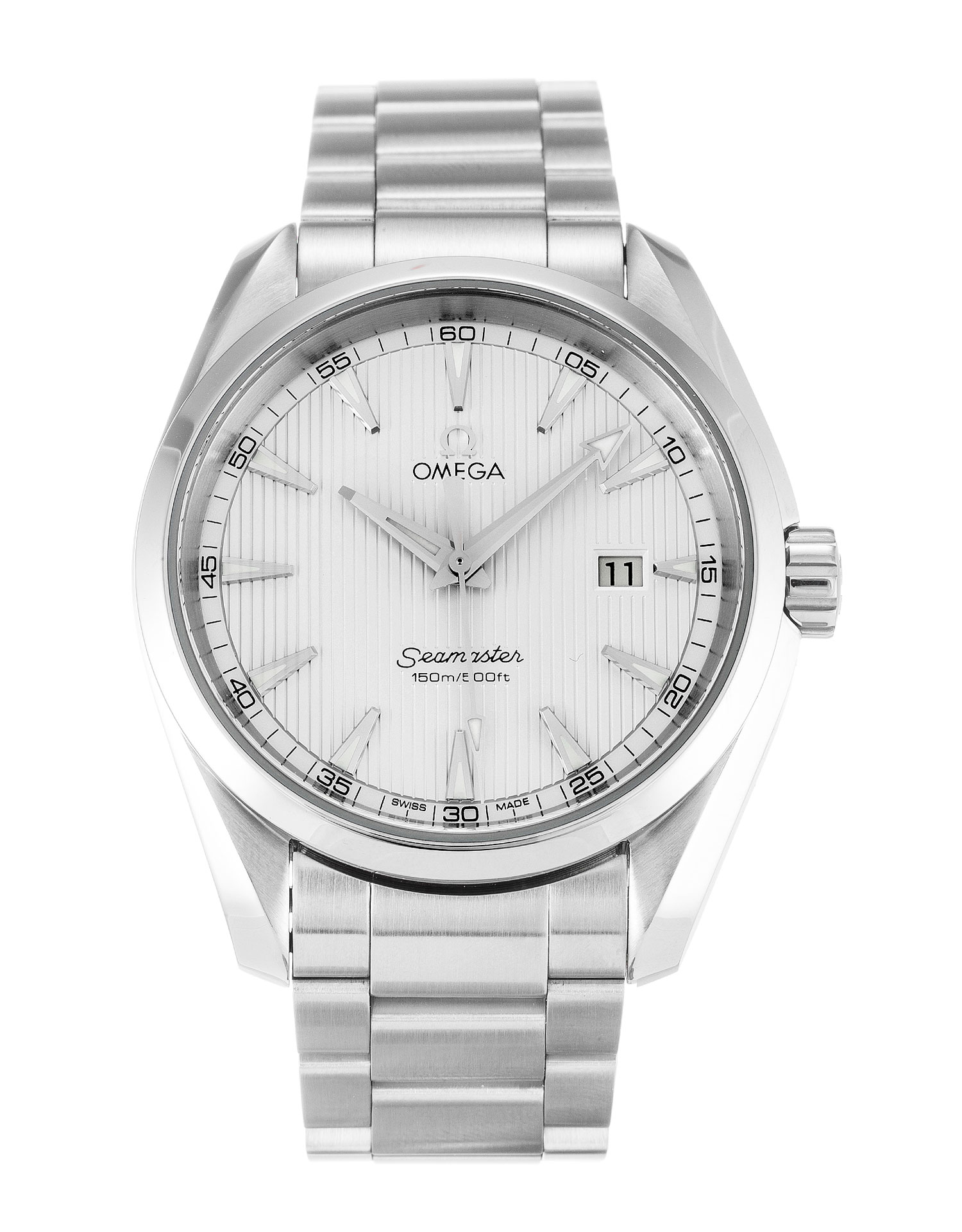 Omega Aqua Terra 150m Mens Watch Quartz 38.5MM Steel Case Silver Dial Replica Watch