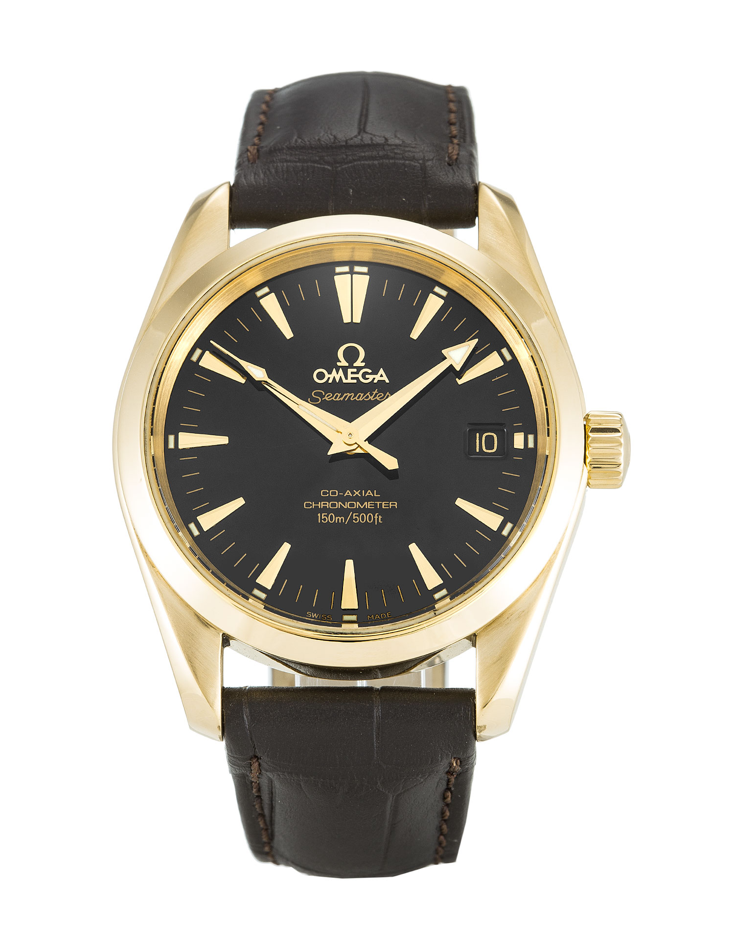 Omega Aqua Terra 150m Mid-Size 2604.50.37 Replica Watch, Automatic Movement, 35MM Yellow Gold Case