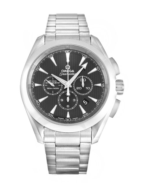 Omega Aqua Terra 150m Mens Watch, Quartz Movement, 44MM Steel Case, Black Lacquered Dial, Model