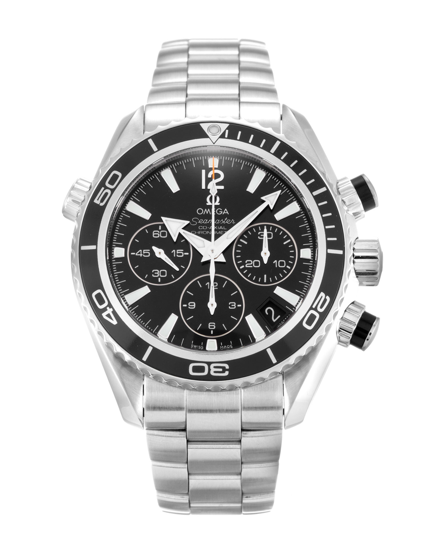 Omega Planet Ocean 222.30.38.50.01.001 Replica Watch, Automatic Movement, Black Baton Dial, 36.5mm