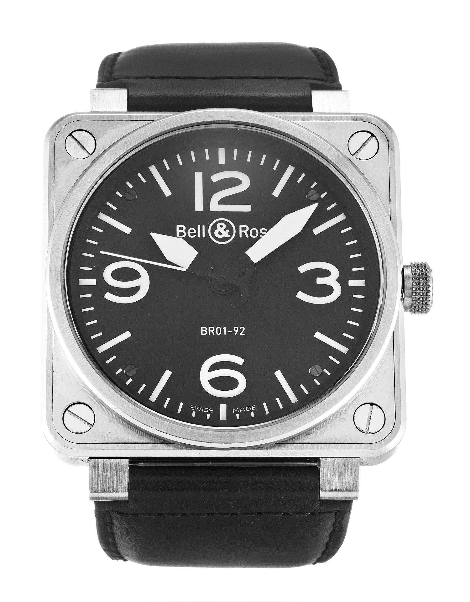 Bell Ross BR01-92 Steel - Automatic - 46mm Steel Case - Black Arabic Dial - Mens Watch
