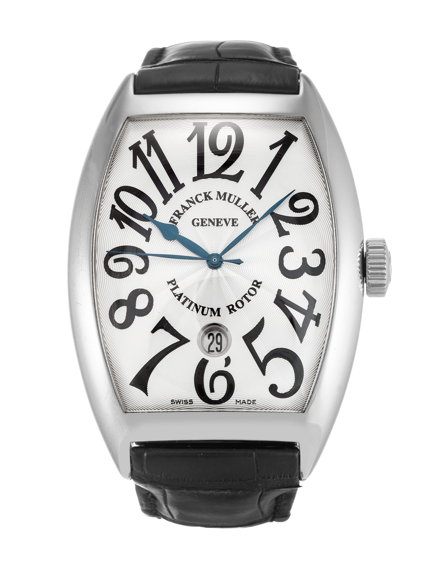 Franck Muller Conquistador 8880SCDT - Automatic Watch - White Gold Case - Mens - Silver Arabic Dial