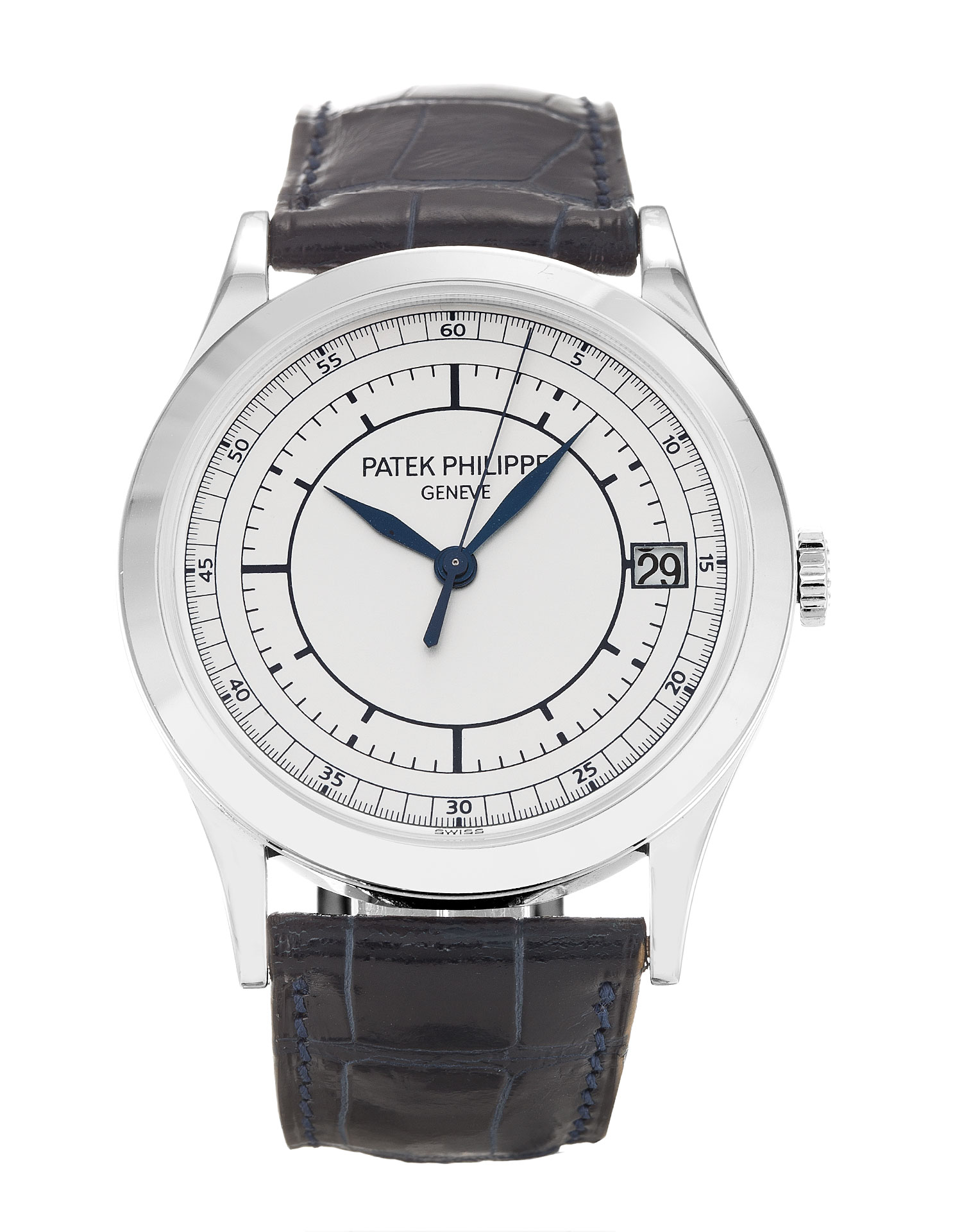 Patek Philippe Calatrava 5296G-001 - Automatic - 38 MM White Gold - Baton Dial - Mens Watch