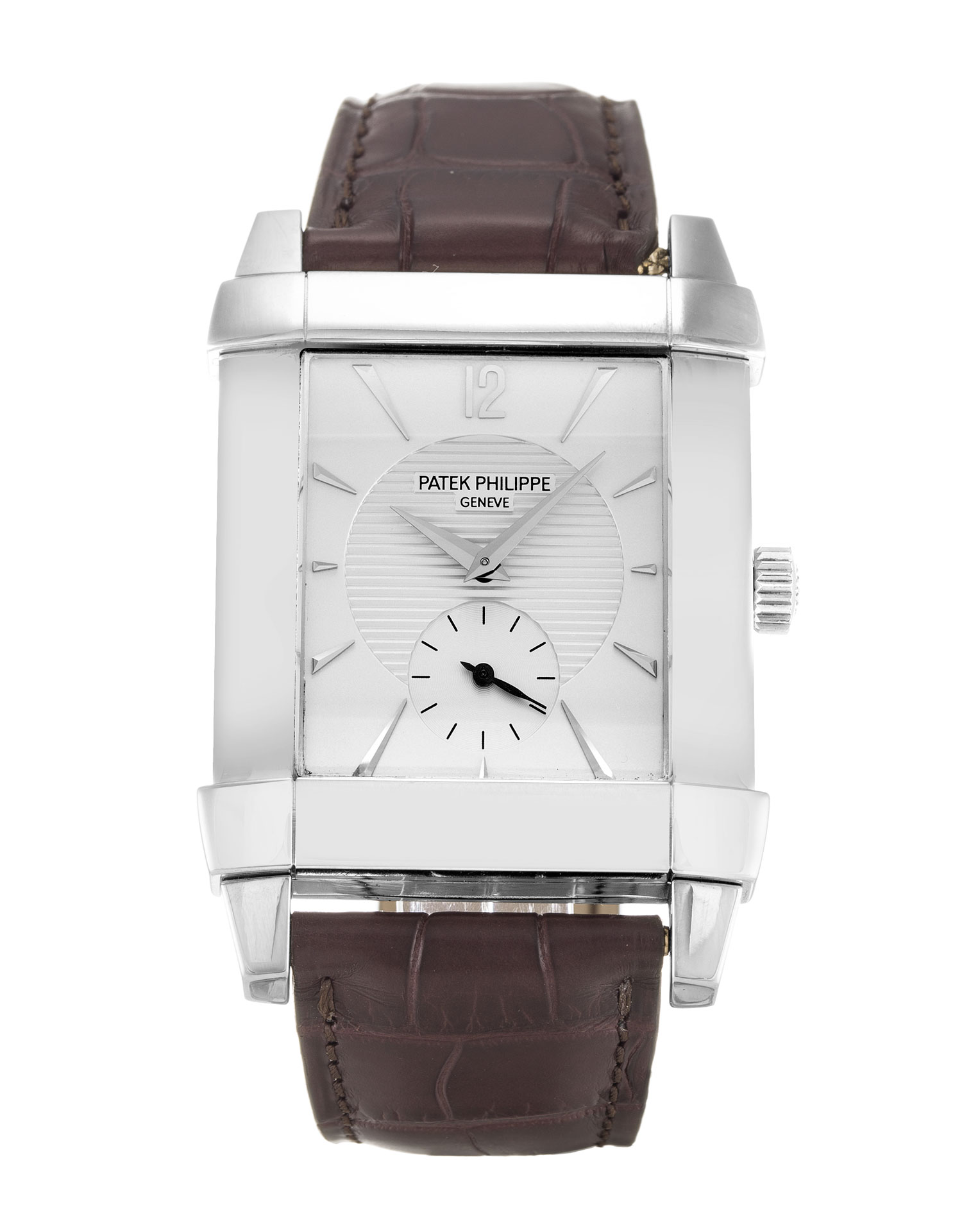 Patek Philippe Gondolo 5111G Mens Watch, White Gold Case, Beige Baton Dial
