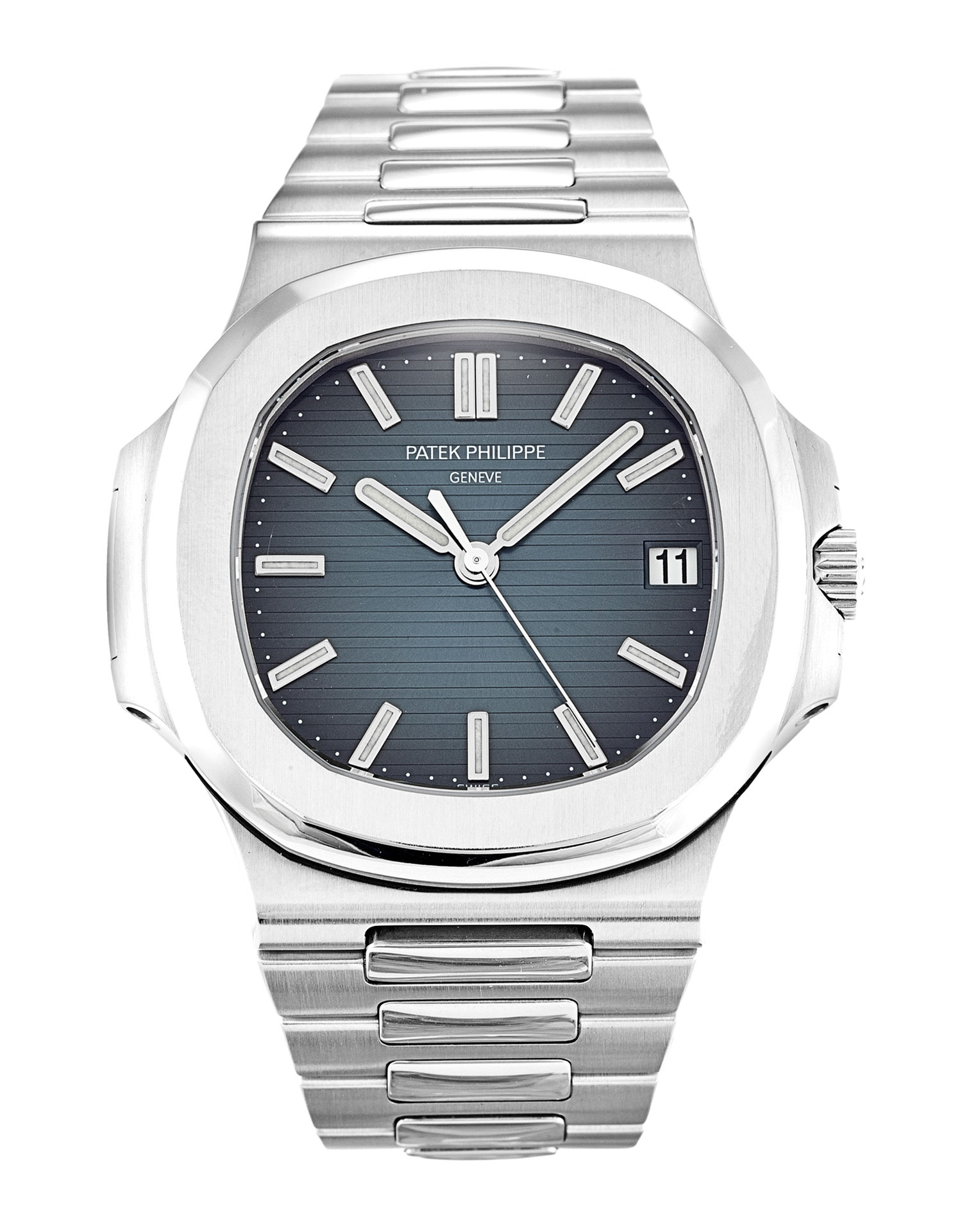 Patek Philippe Nautilus 5711/1A Mens Automatic Watch, Blue Baton Dial, Steel Case & Bracelet, 40MM