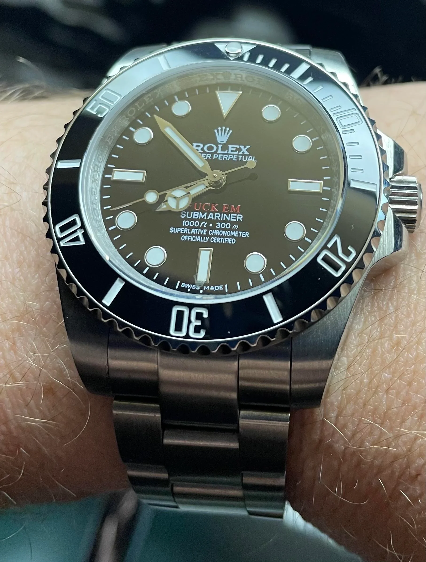 Supreme x Rolex ??Fuck Em?? 114060 Submariner