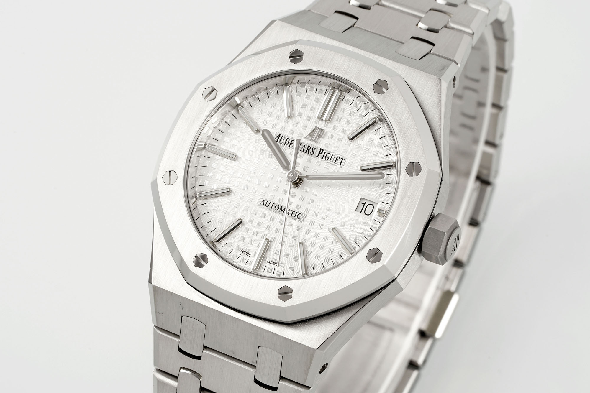 Royal Oak 15450 37mm SS/RG White Textured Dial APSF SA3120 Super Clone