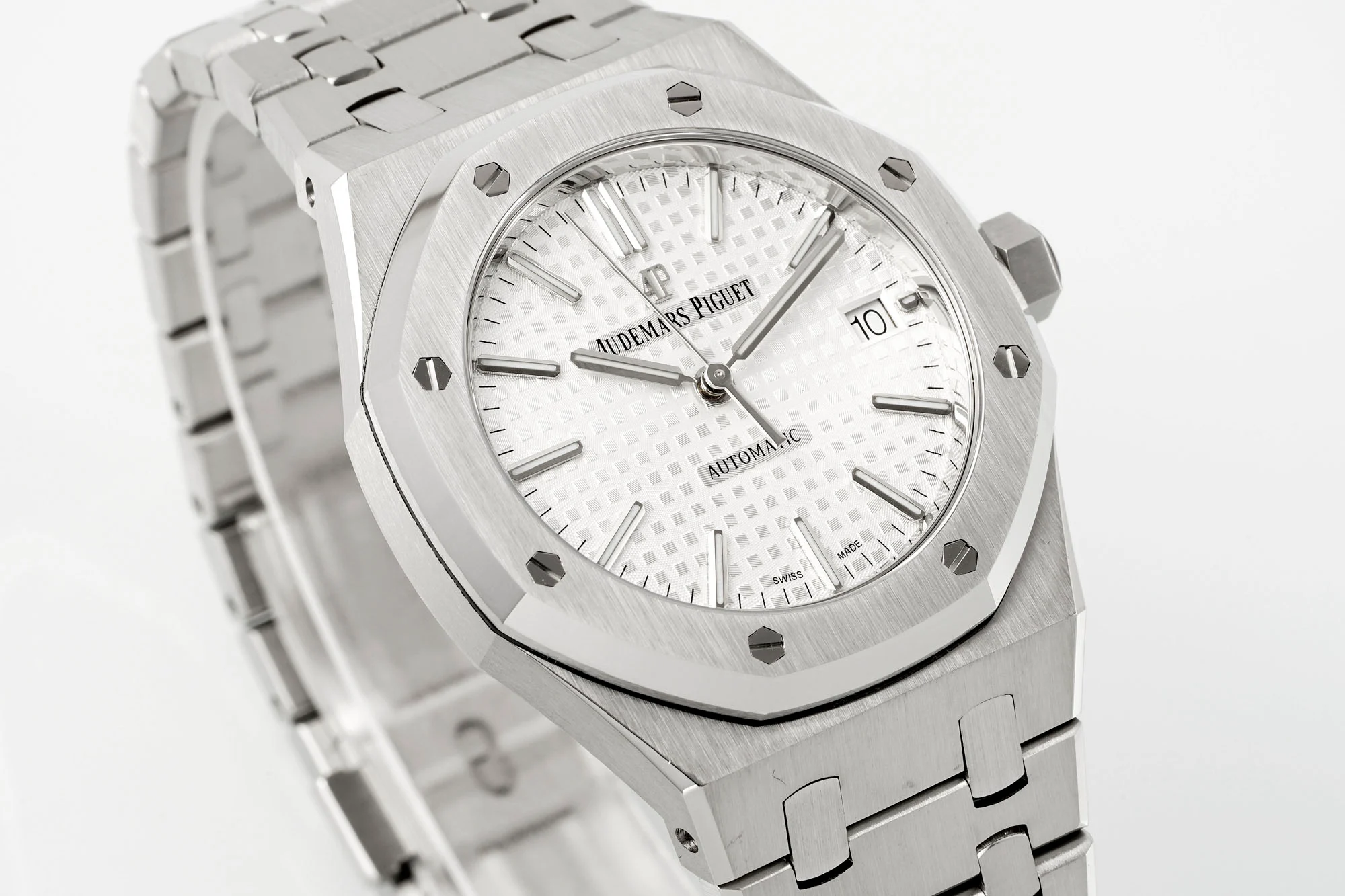 Royal Oak 15450 37mm SS/RG White Textured Dial APSF SA3120 Super Clone