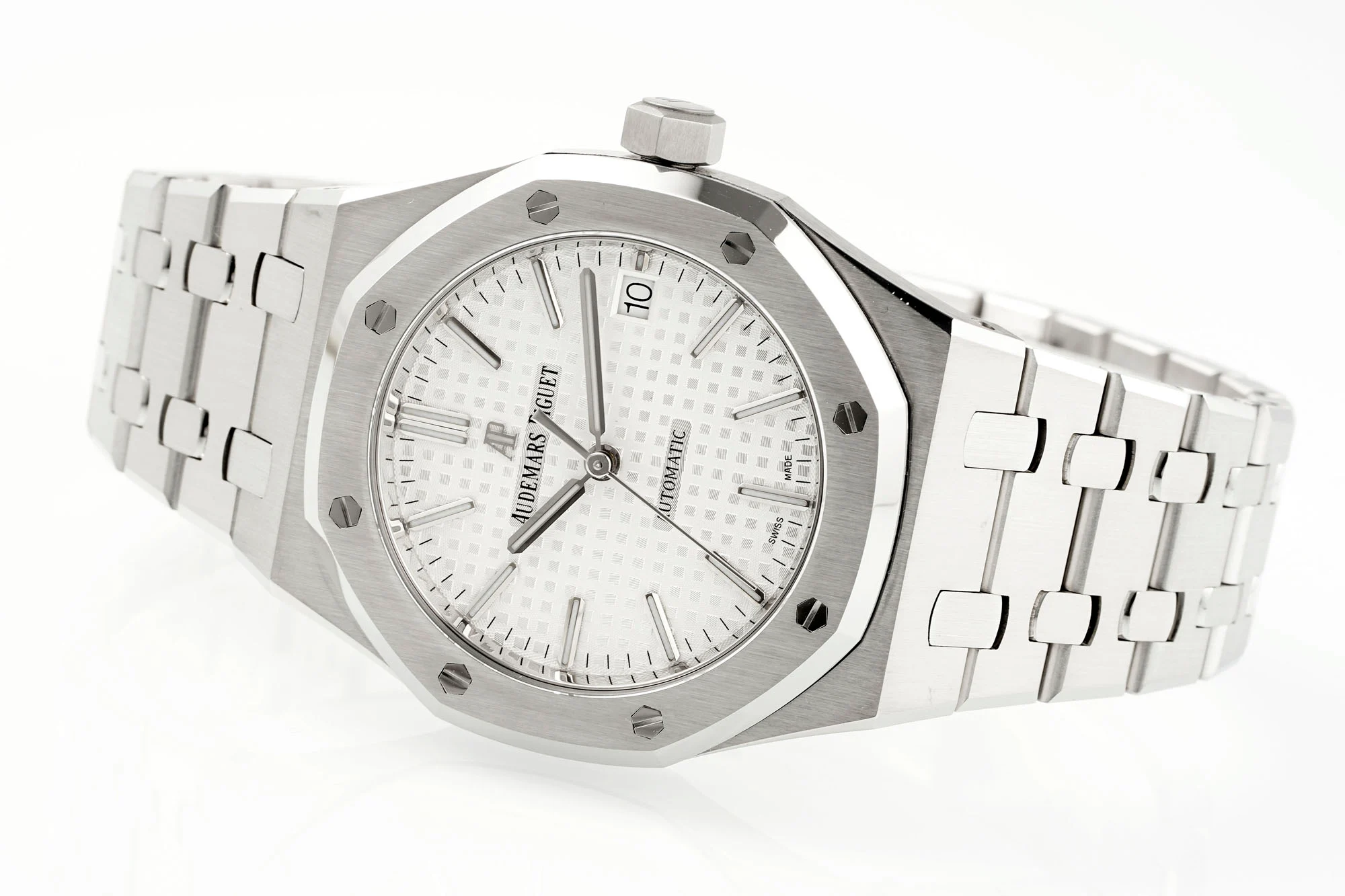 Royal Oak 15450 37mm SS/SS White Textured Dial APSF SA3120 Super Clone