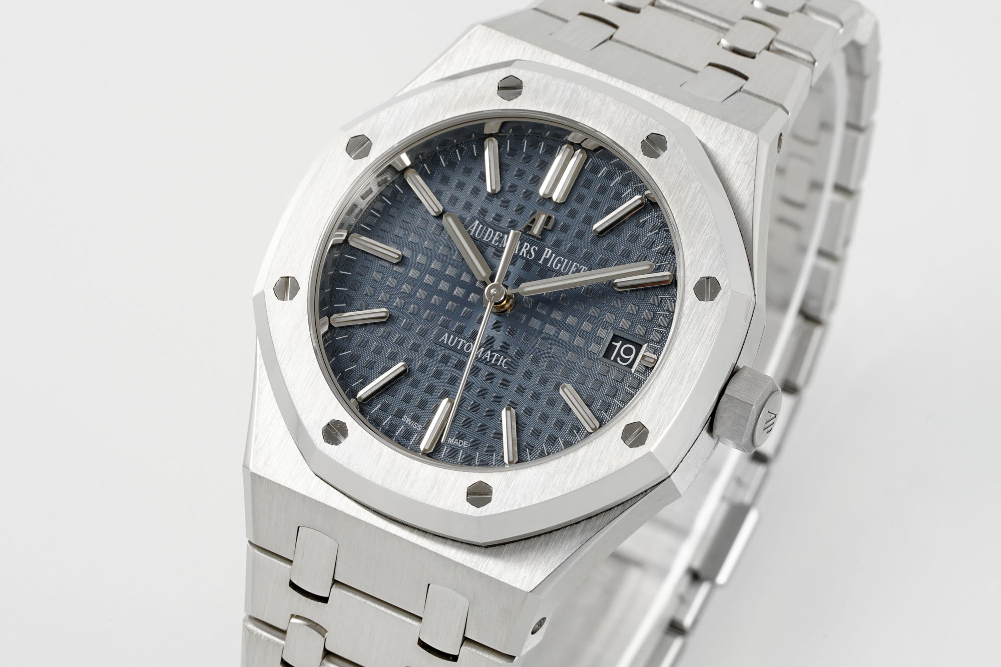 Royal Oak 15450 37mm SS/SS Blue Textured Dial APSF SA3120 Super Clone