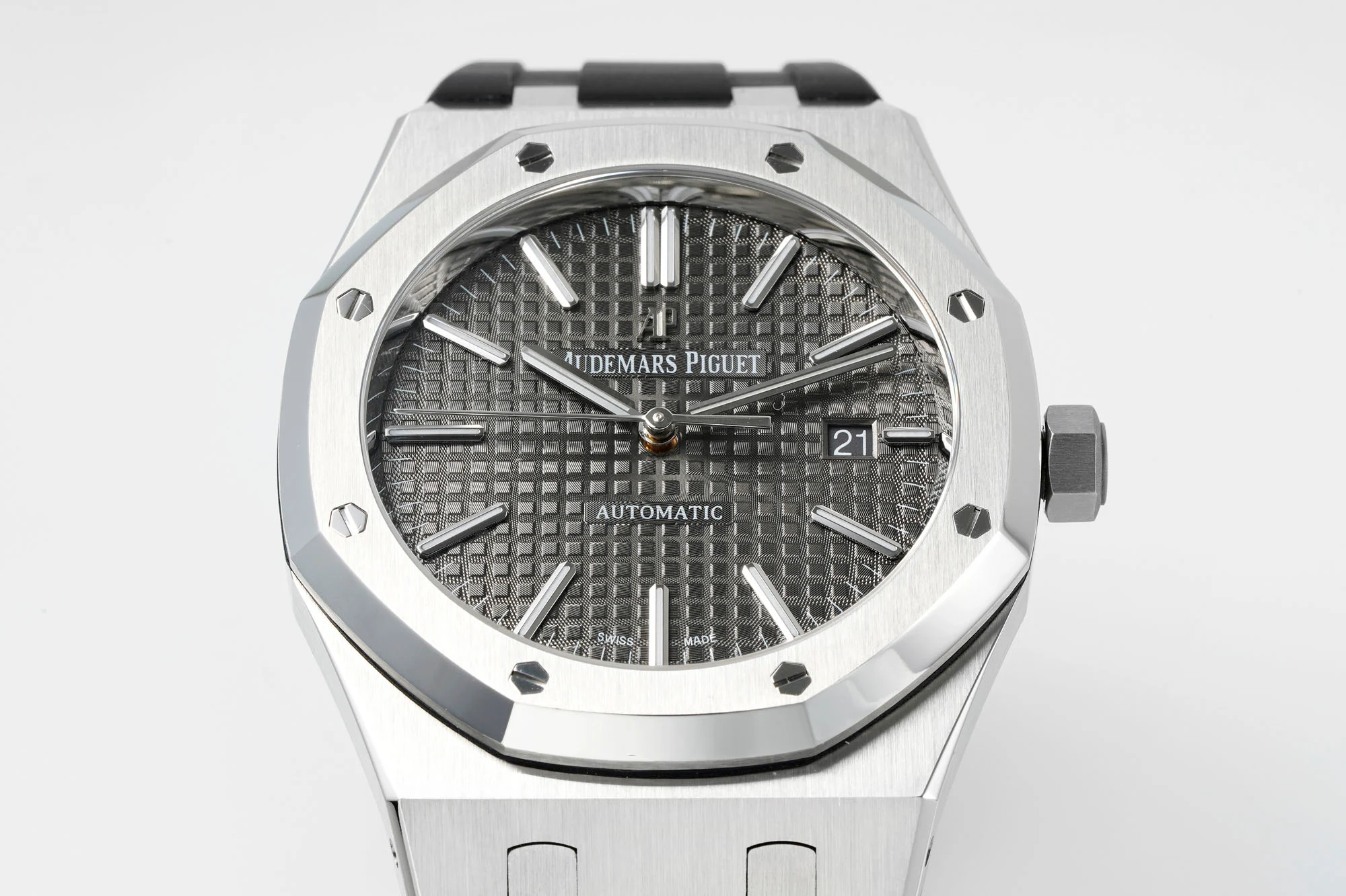 Royal Oak 15400 1:1 Best Edition SS/RU Grey Textured Dial APSF SA3120 Super Clone