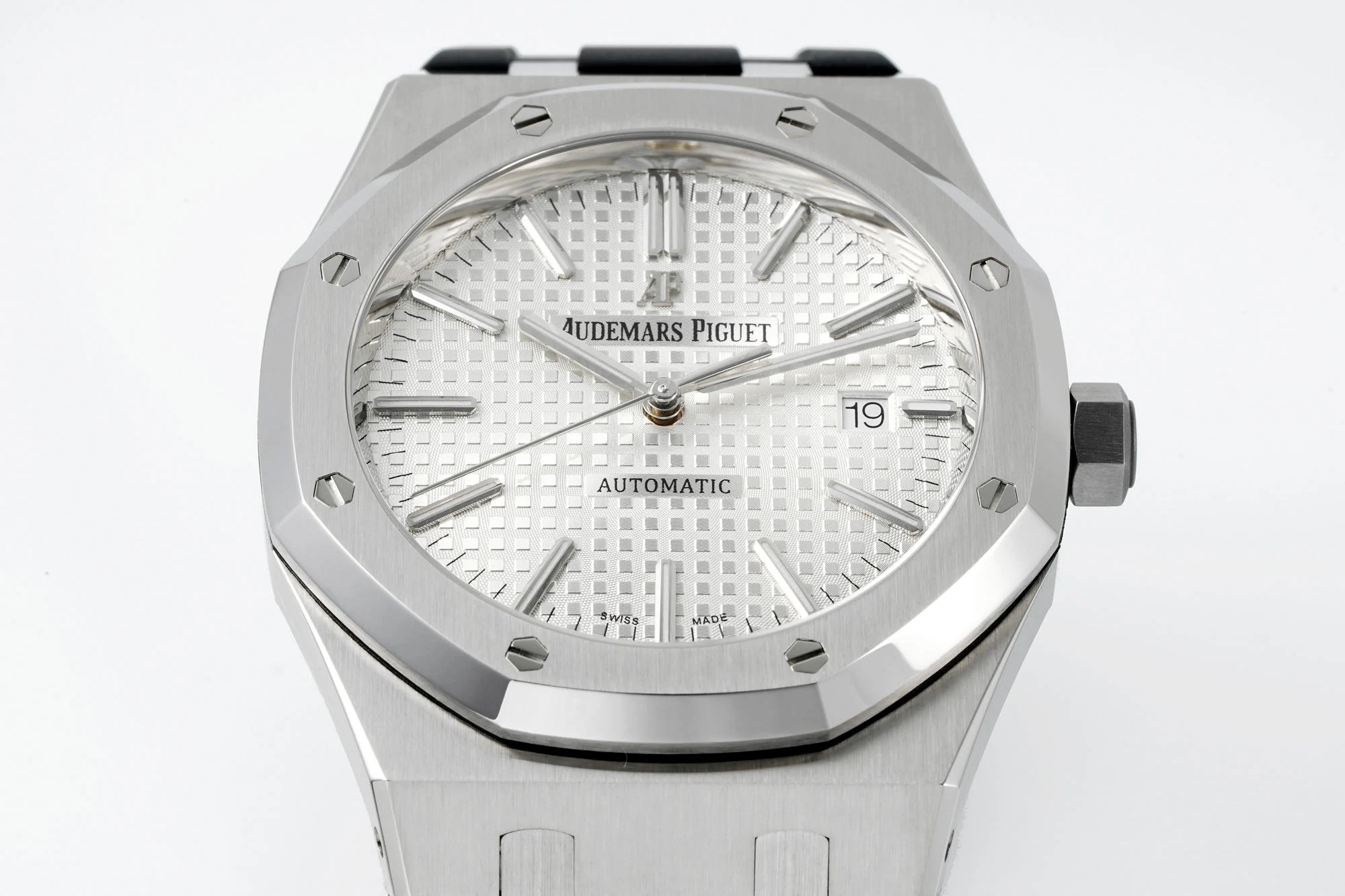 Royal Oak 15400 1:1 Best Edition SS/RU White Textured Dial APSF SA3120 Super Clone