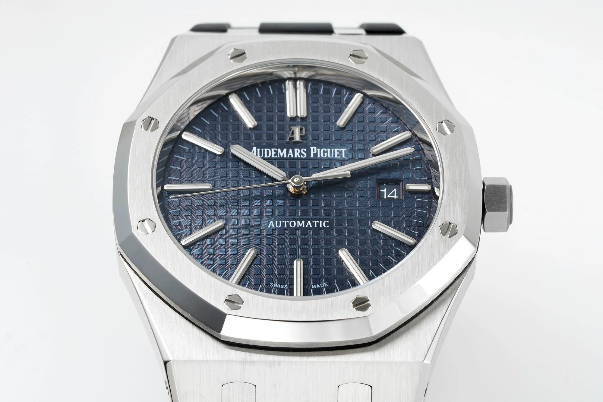 Royal Oak 15400 1:1 Best Edition SS/RU Blue Textured Dial APSF SA3120 Super Clone