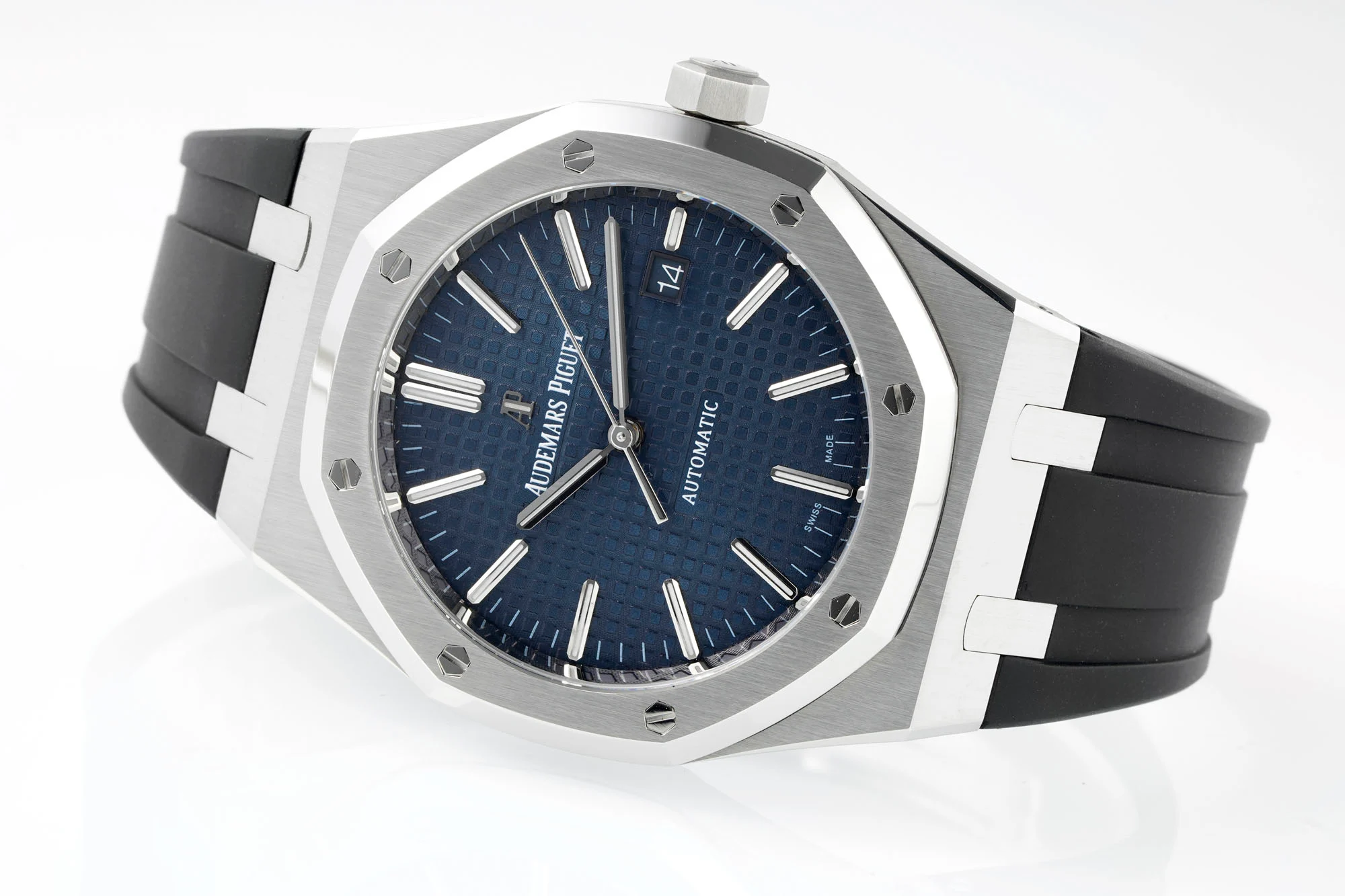Royal Oak 15400 1:1 Best Edition SS/RU Blue Textured Dial APSF SA3120 Super Clone
