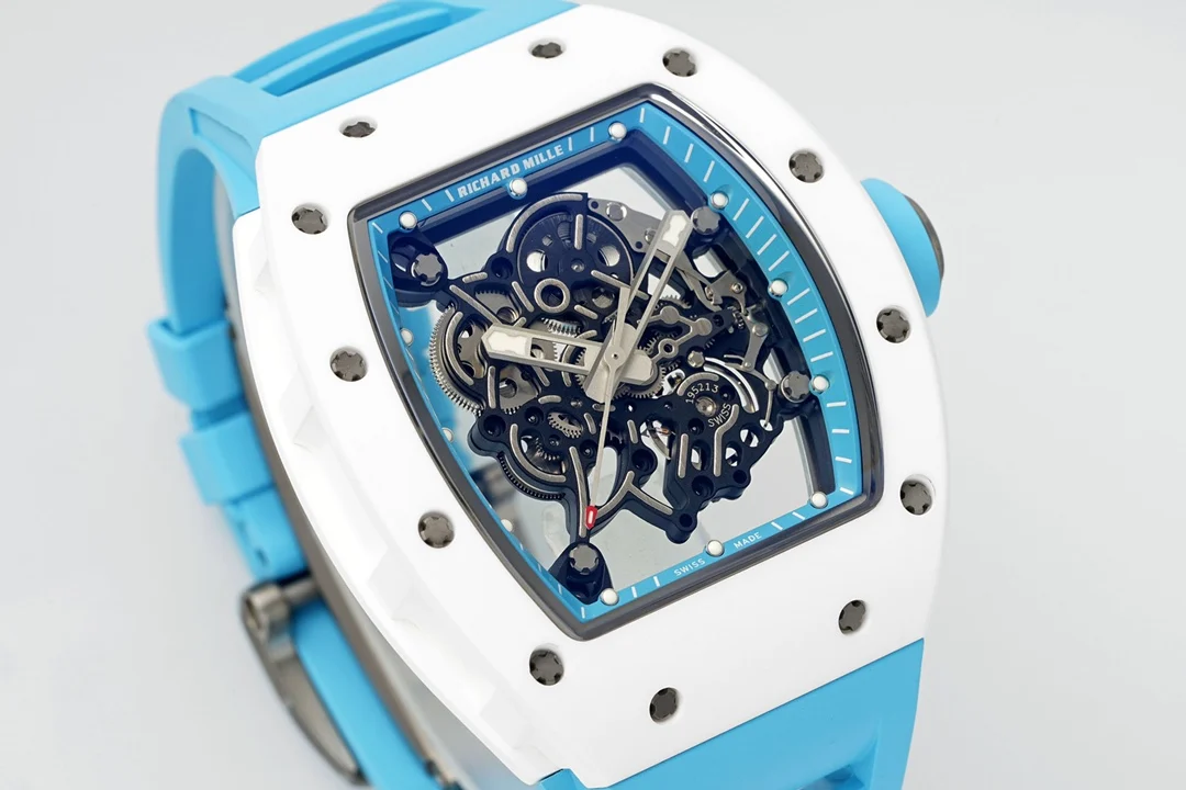 Richard Mille RM055 APSF Blue Cer/RU Skeleton Dial
