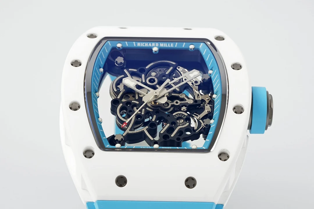 Richard Mille RM055 APSF Blue Cer/RU Skeleton Dial