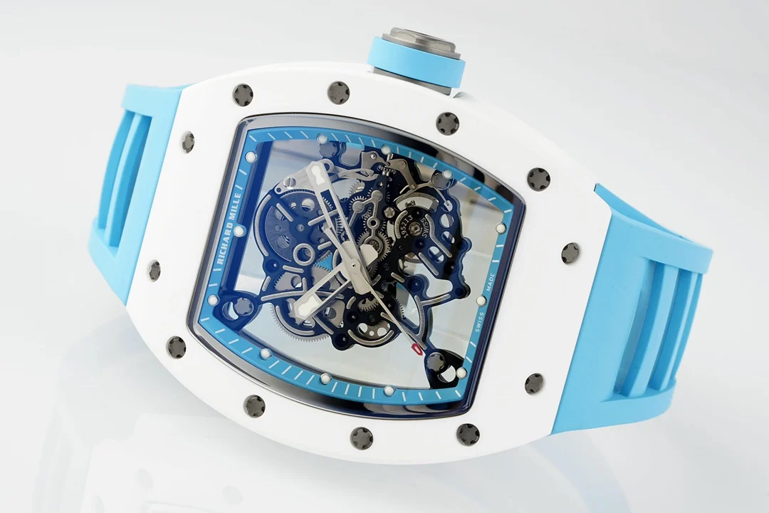 Richard Mille RM055 APSF Blue Cer/RU Skeleton Dial