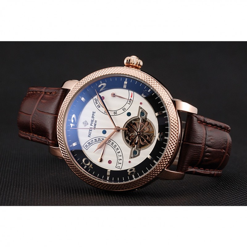 Patek Philippe CLASSIC TOURBILLON Replica Watch, Automatic, 18k Rose-Gold Plated, Sapphire Crystal