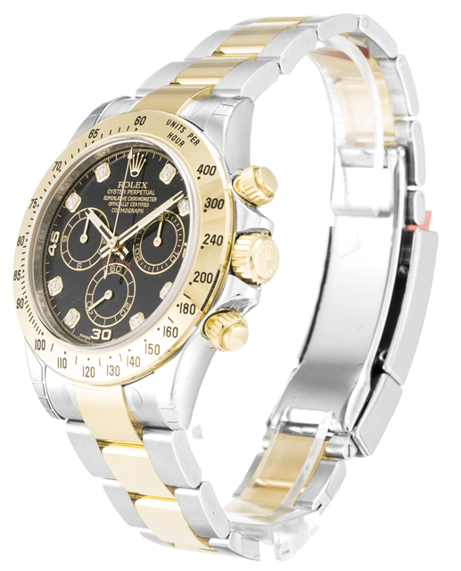 Rolex Daytona 116523-40MM | Automatic | Steel | 40MM Gold Diamond Dial Replica Watch