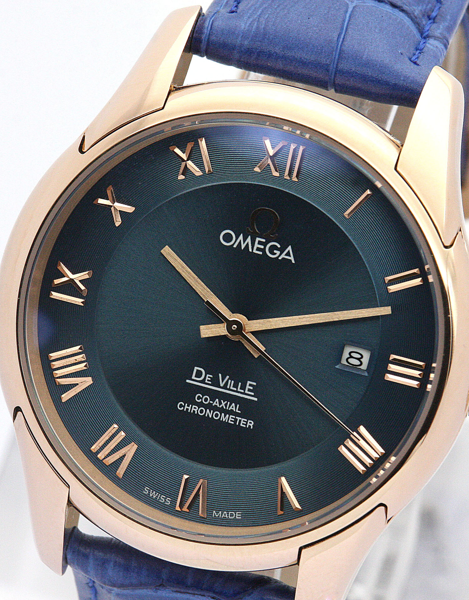 Omega De Ville Hour Vision 431.33.41.21.01.001 Mens Automatic Co-Axial 41MM Rose Gold Steel Case
