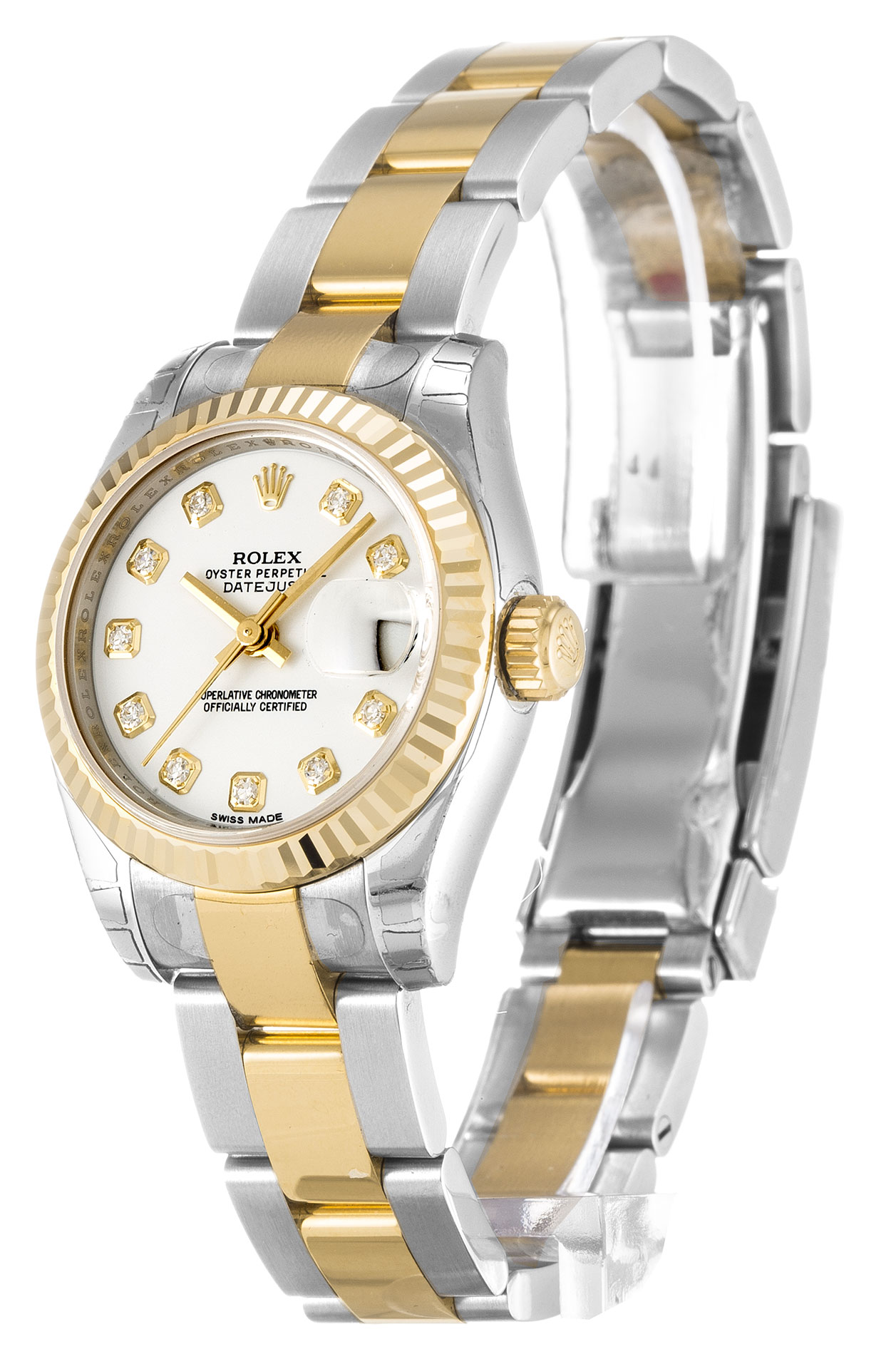 Rolex Datejust Lady 179173 | Automatic | Steel & Yellow Gold | White Diamond | Replica Watch