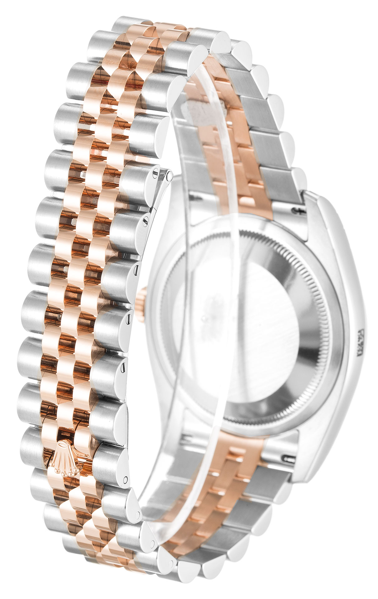 Rolex Datejust 116231 Mens Automatic 36MM Steel & Rose Gold Case Black Diamond Dial Replica Watch