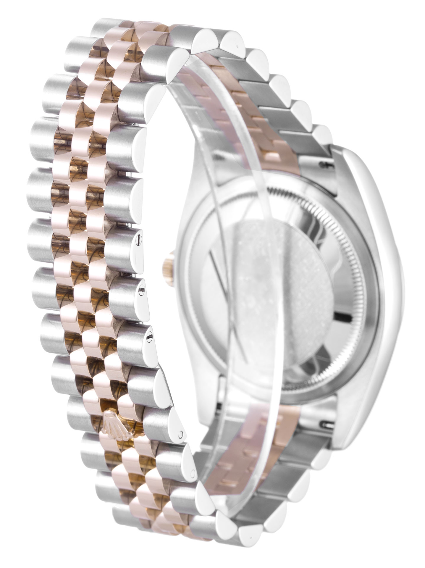 Rolex Datejust 116231 Replica, Automatic, 36mm Steel & Rose Gold Case, Black Roman Numeral Dial