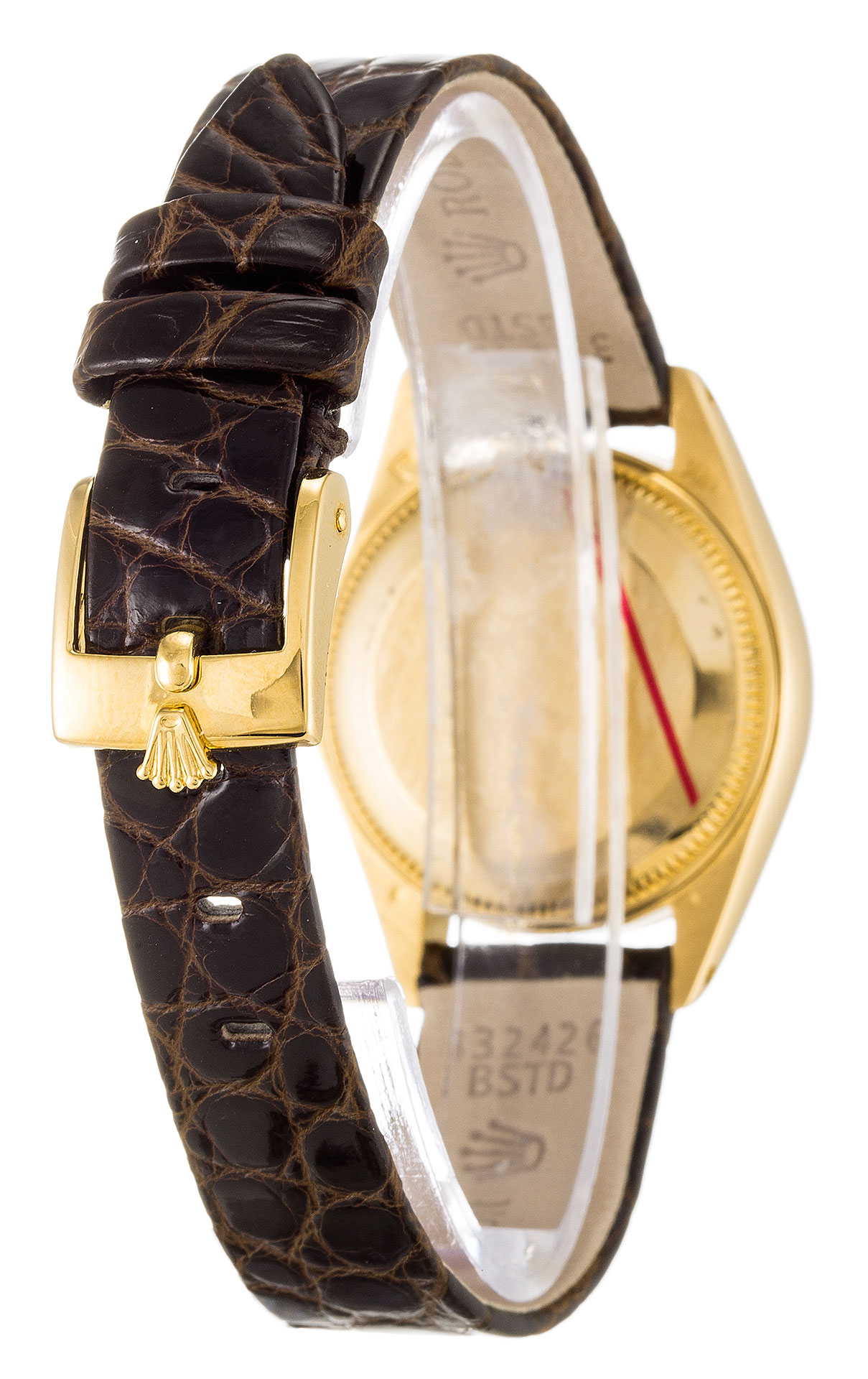 Rolex Datejust Lady 6916 Replica Watch, Automatic, 26mm Yellow Gold Case, White Roman Numeral Dial